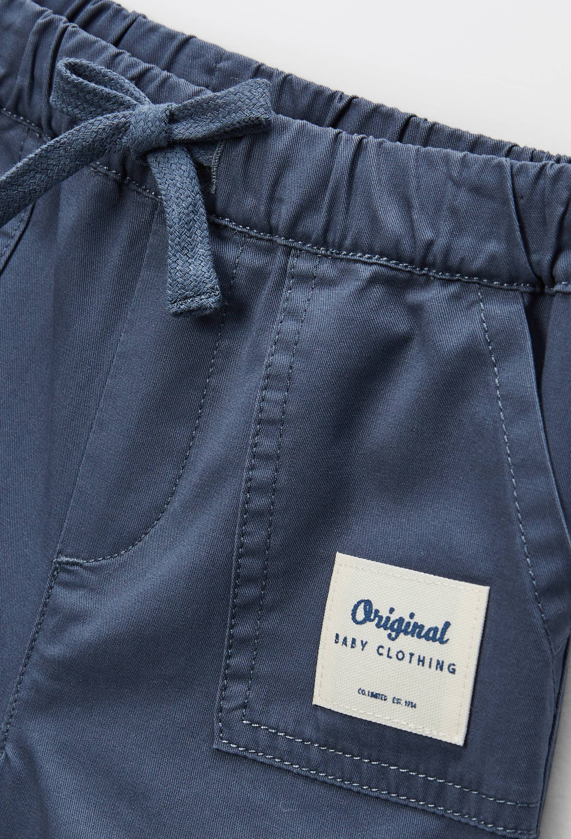 Short uni en coton BIO GOTS, Bleu, large image number 3
