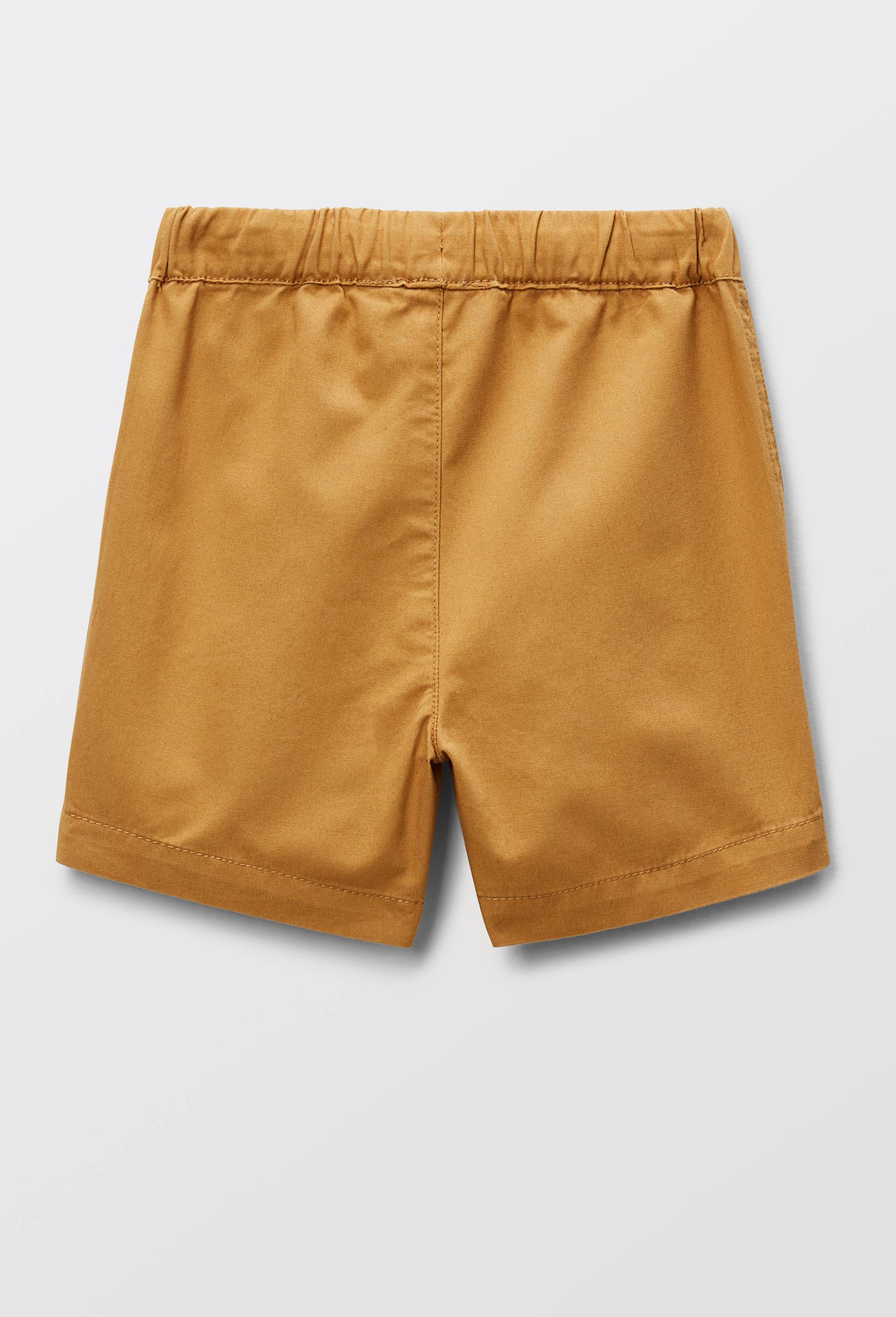 Short uni en coton BIO GOTS, Beige, large image number 1.0