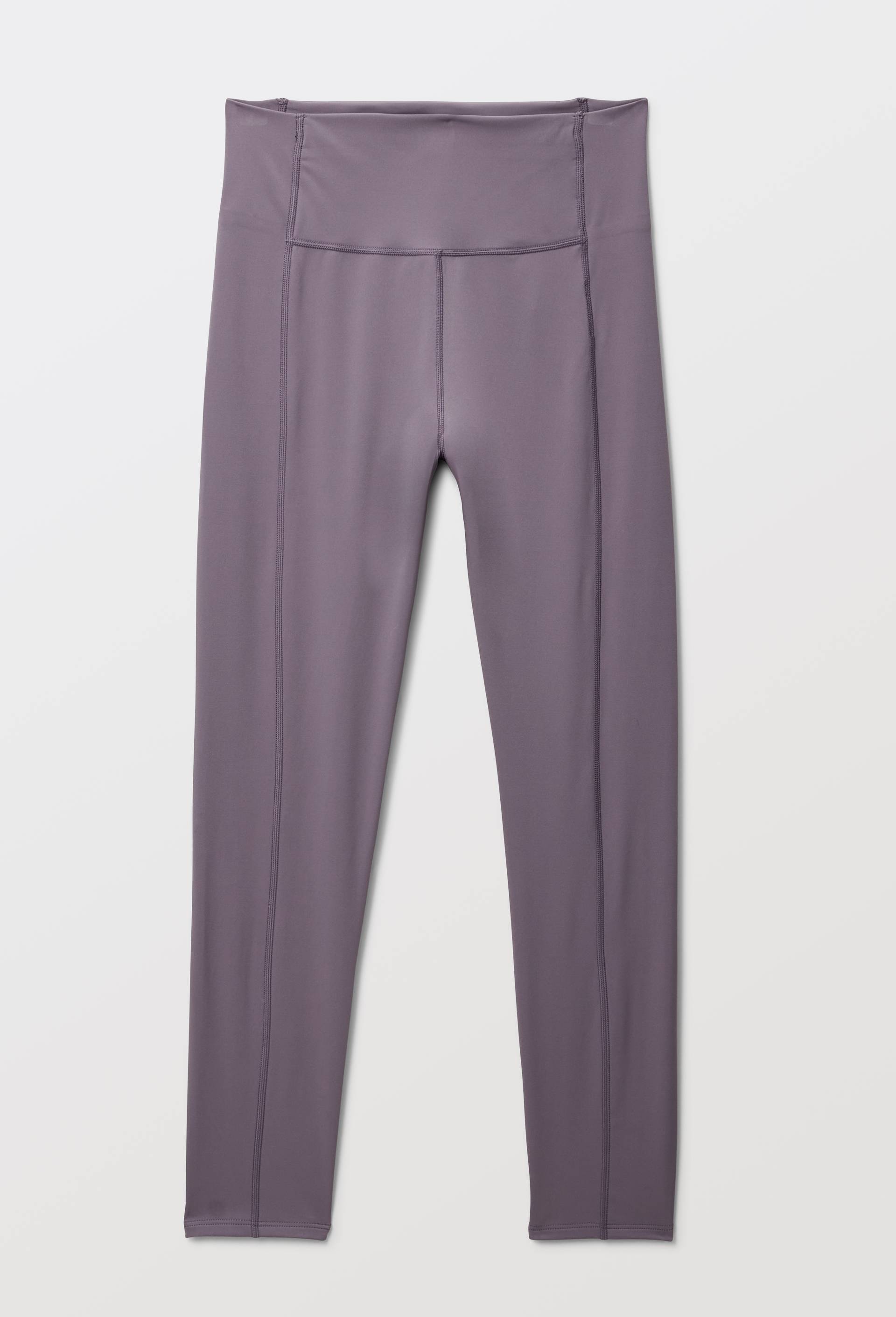 Legging de sport uni avec d&eacute;tail r&eacute;sille, Violet, large image number 3