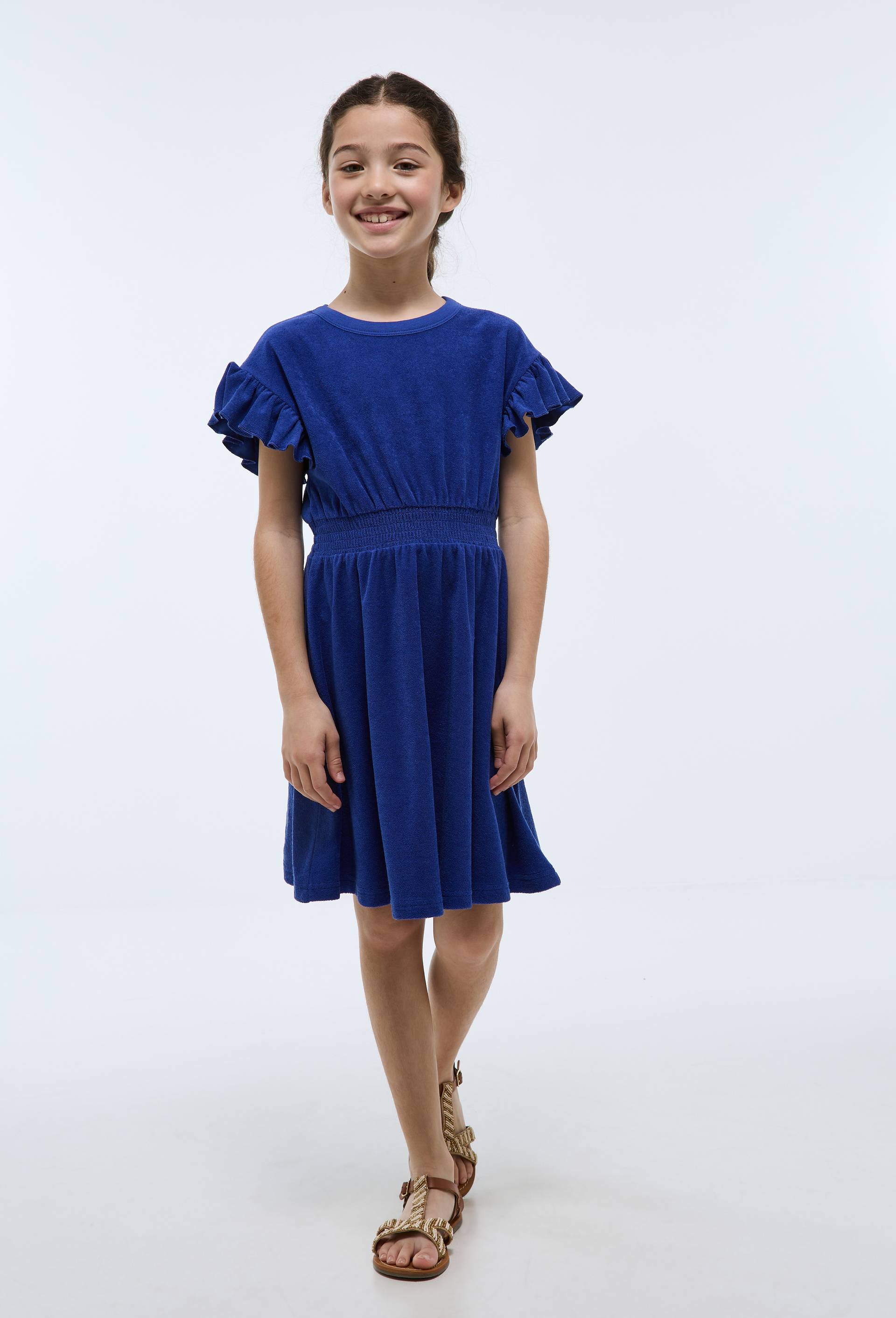 Robe en &eacute;ponge, Bleu, large image number 1
