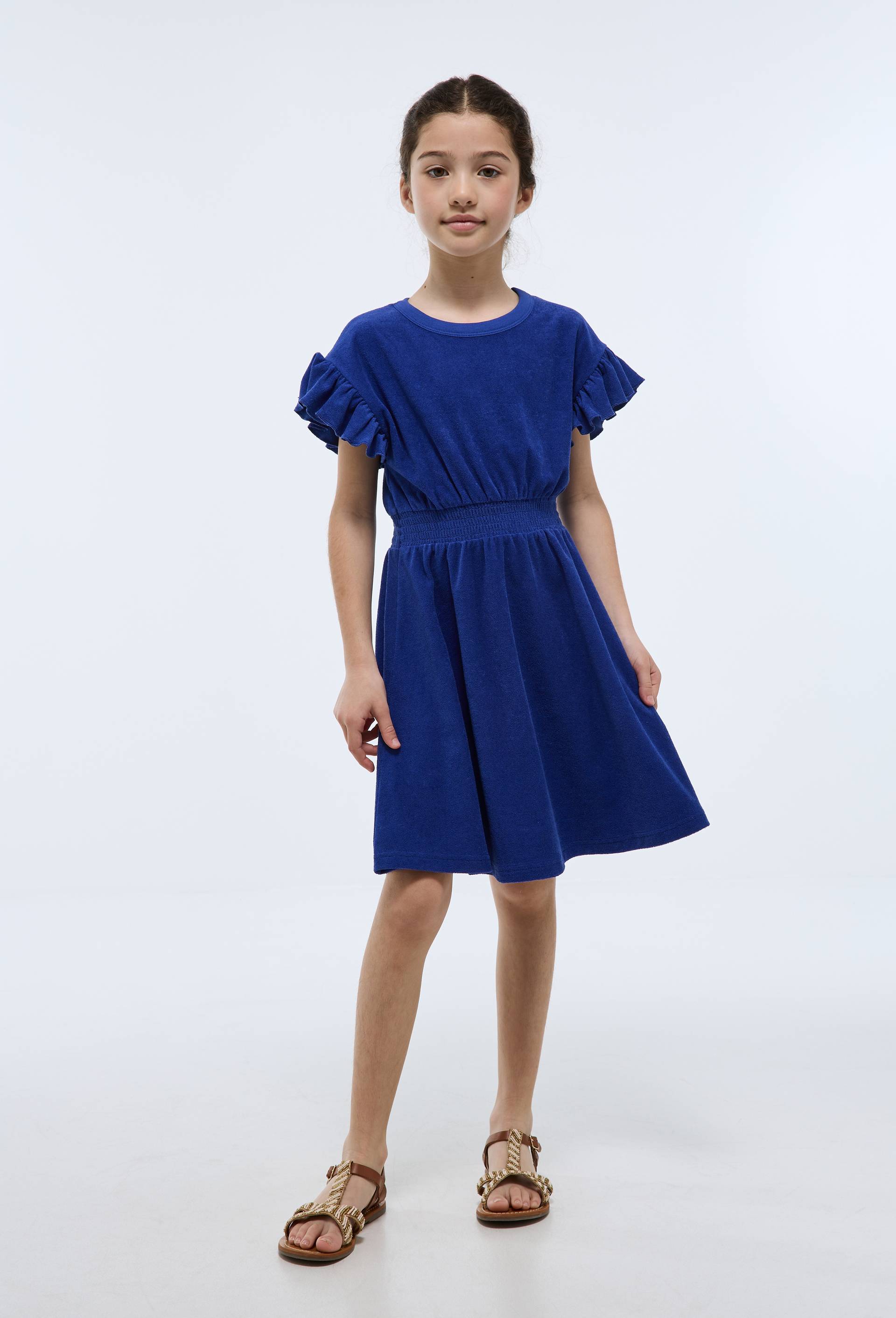 Robe en &eacute;ponge, Bleu, large image number 2