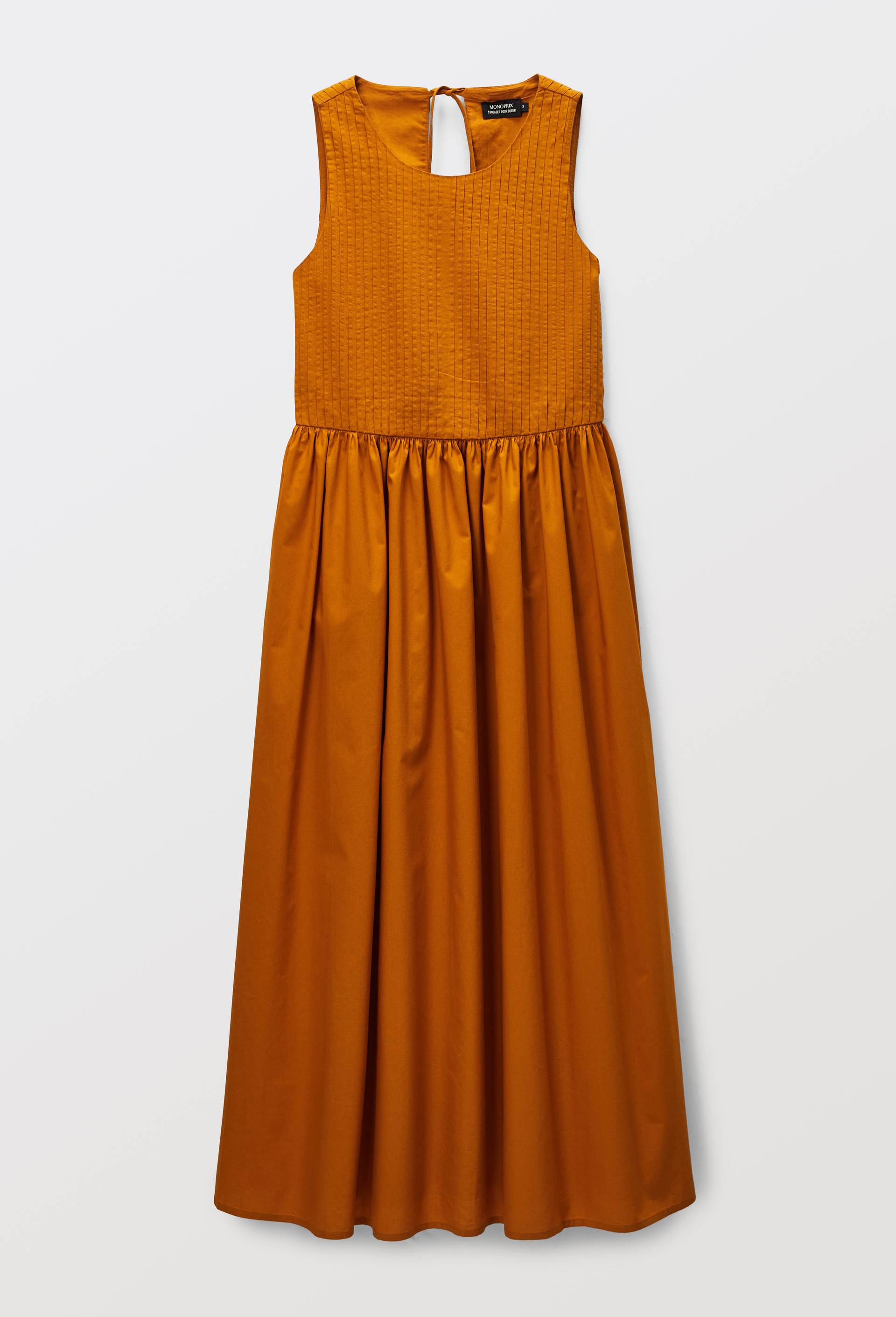 Robe midi sans manches en coton BIO GOTS, Brun clair, large image number 2
