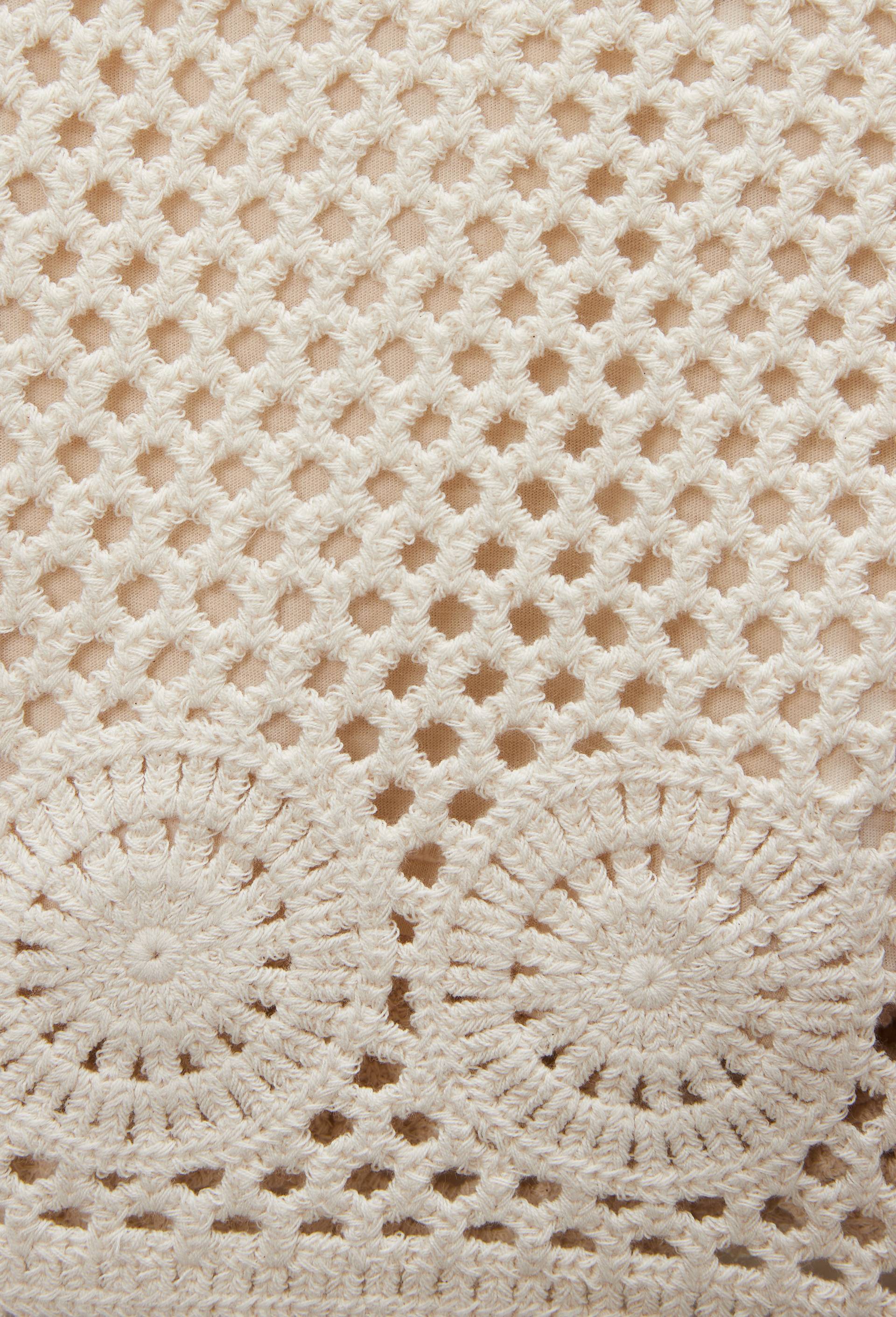 Short en crochet en coton, Beige clair, large image number 4.0