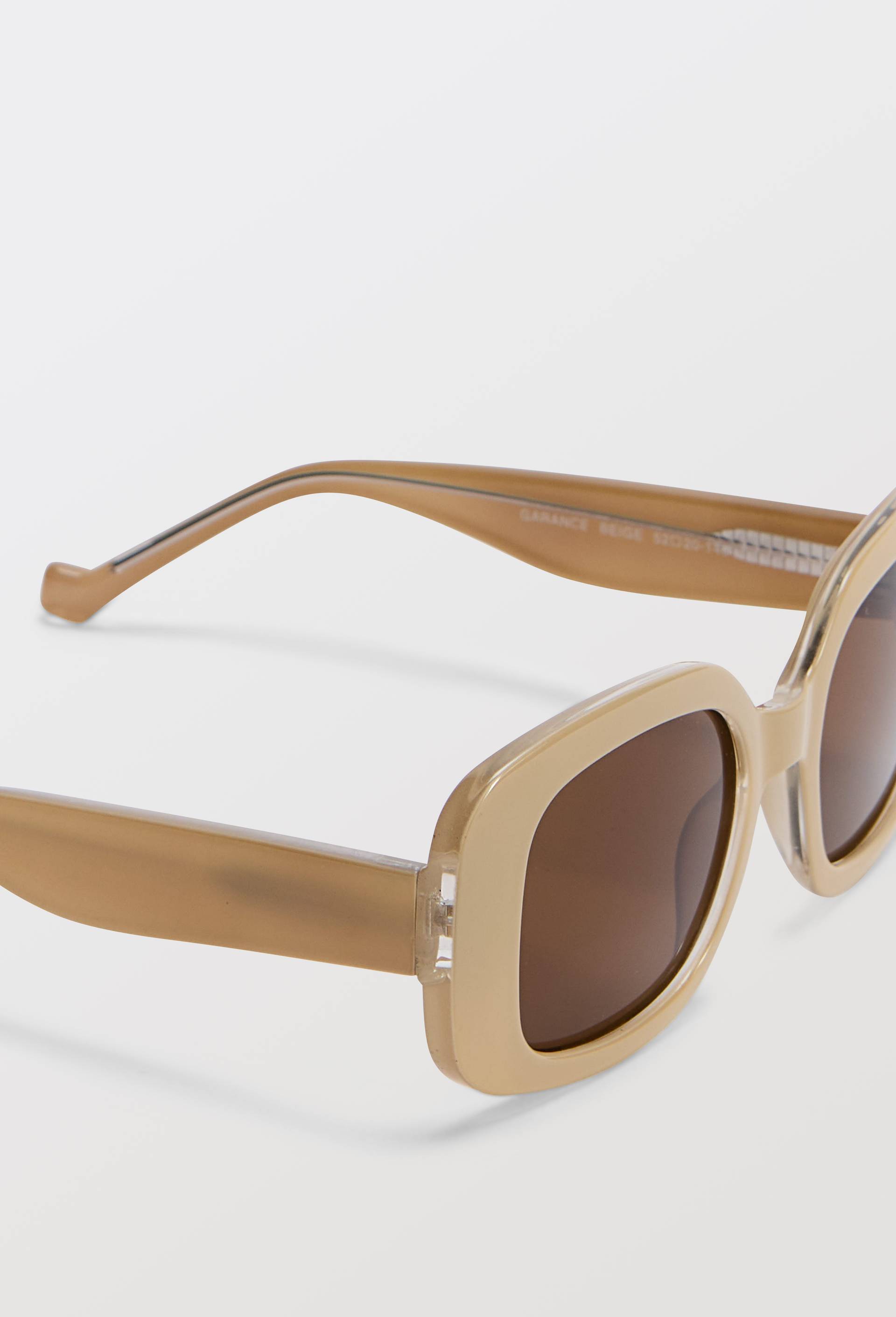 Lunettes de soleil rectangles, Brun clair, large image number 2