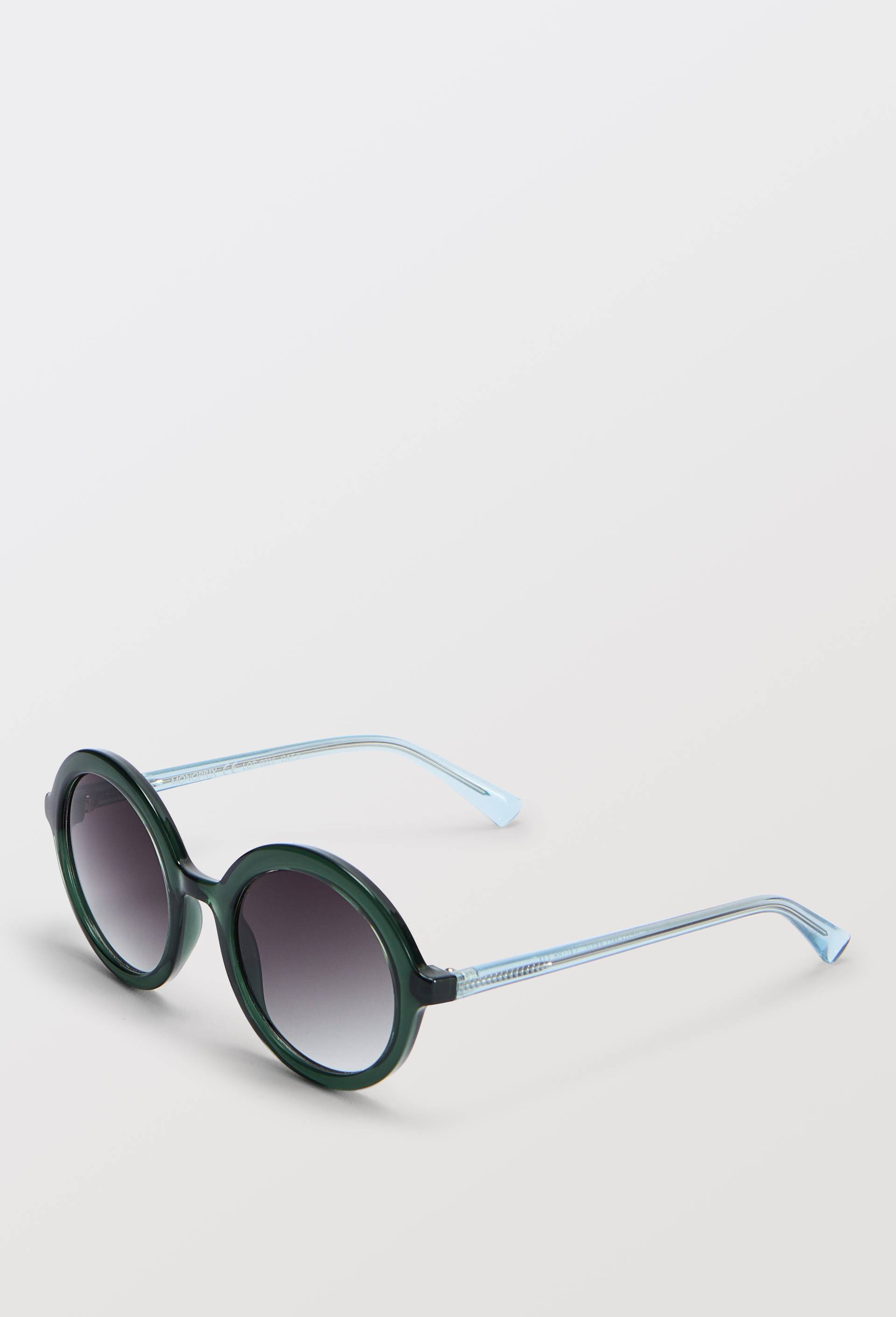 Lunettes de soleil rondes, Vert fonc&eacute;, large image number 0