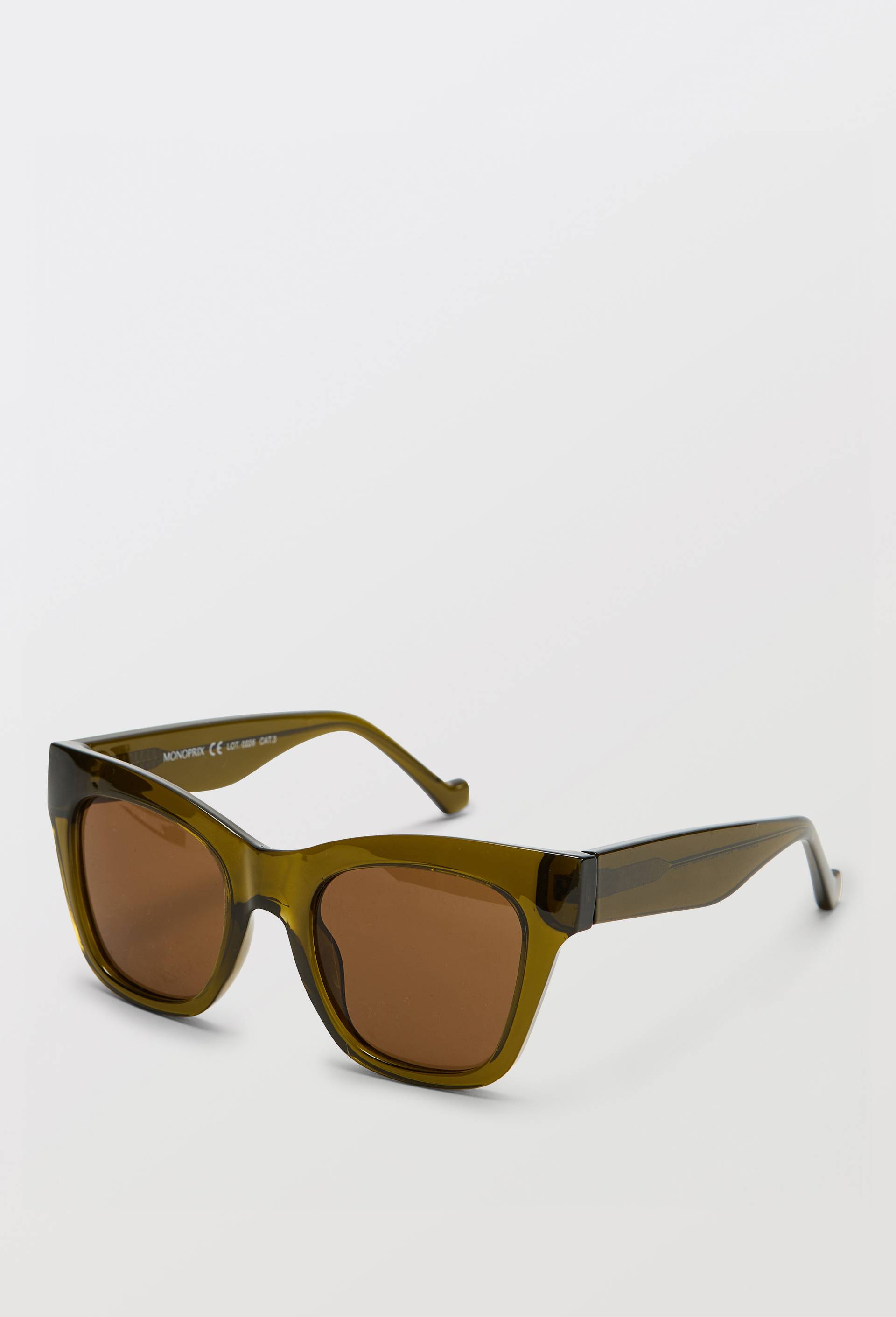 Lunettes de soleil oversize, Vert fonc&eacute;, large image number 1