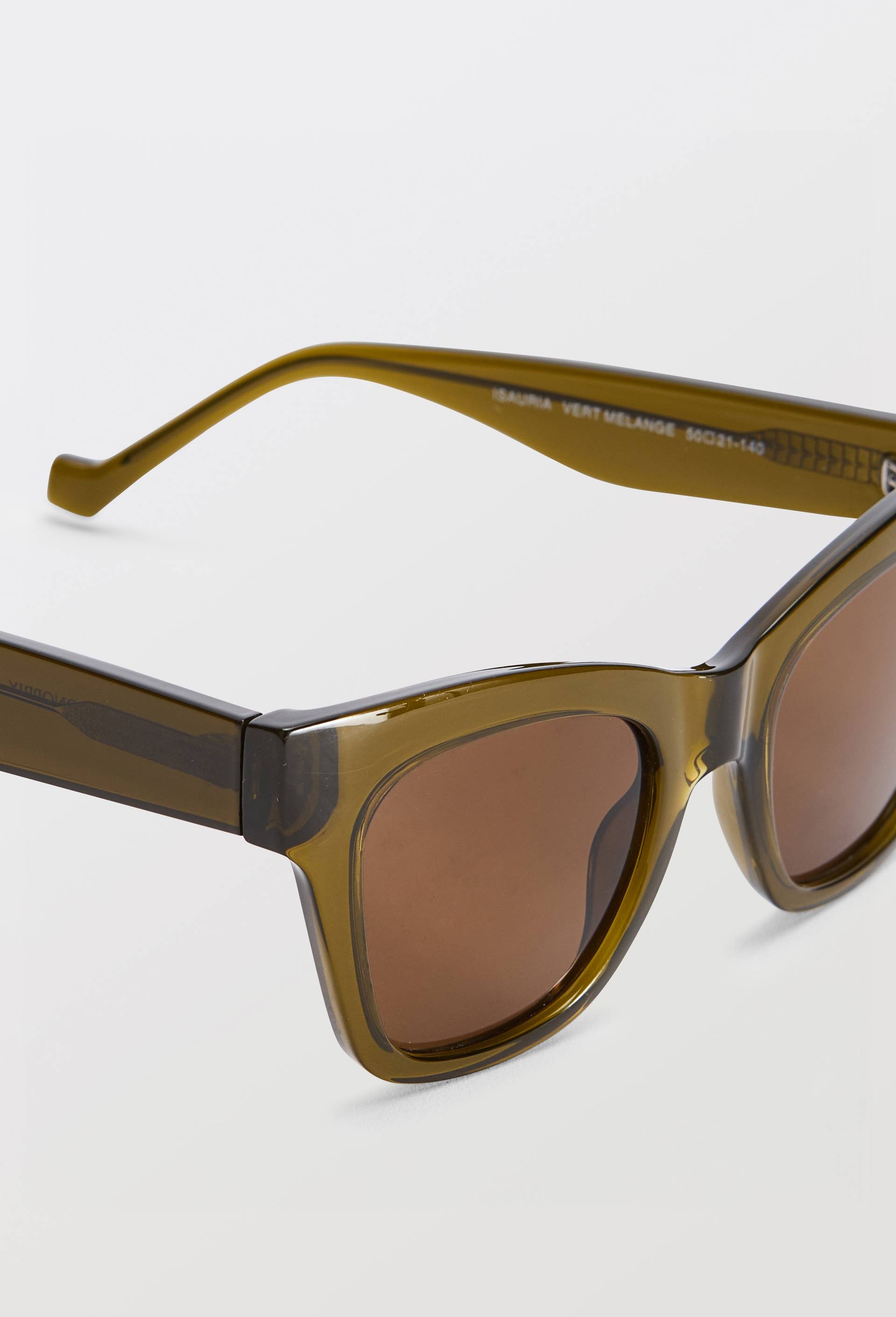 Lunettes de soleil oversize, Vert fonc&eacute;, large image number 2