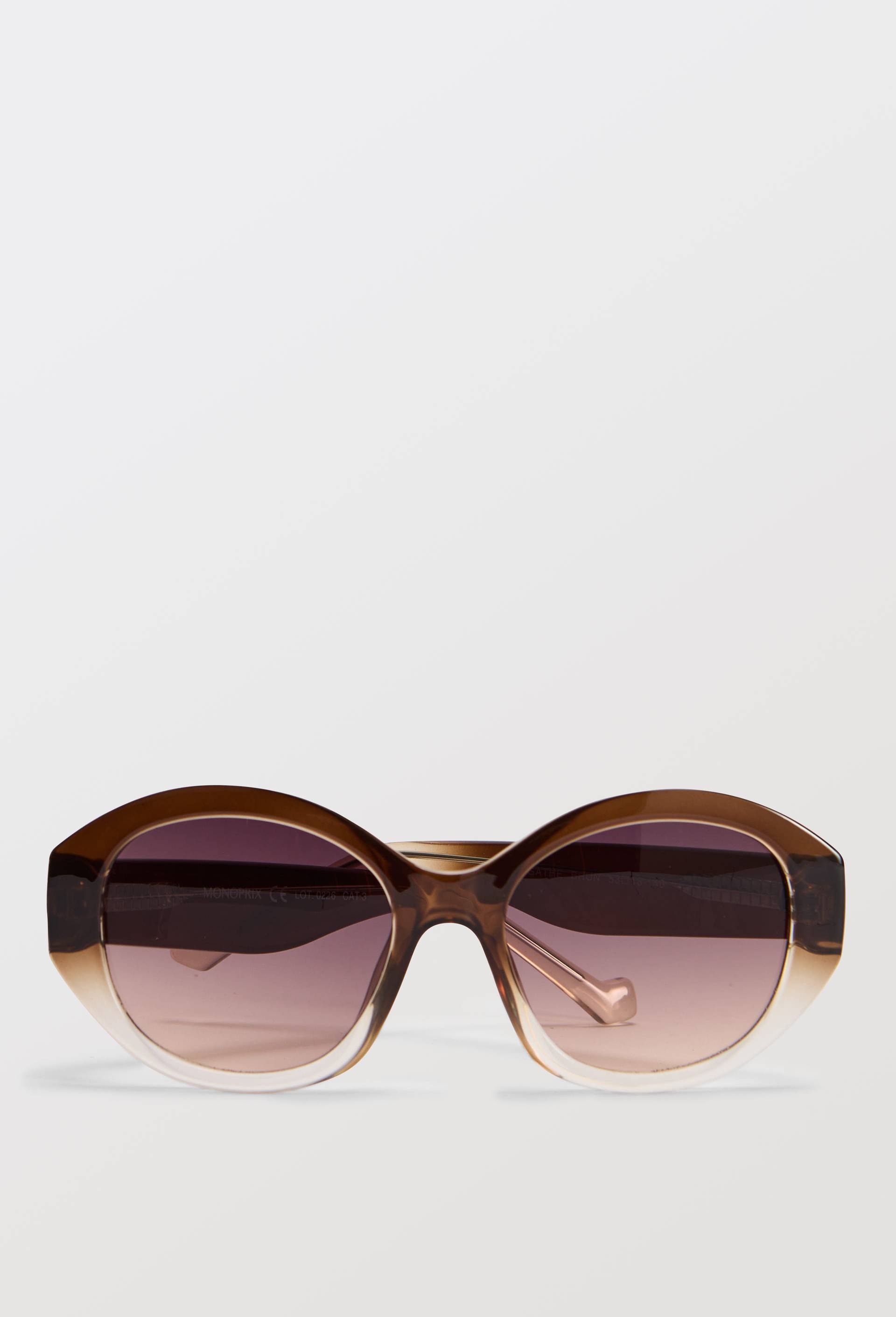 Lunettes de soleil oversize, Brun, large image number 1