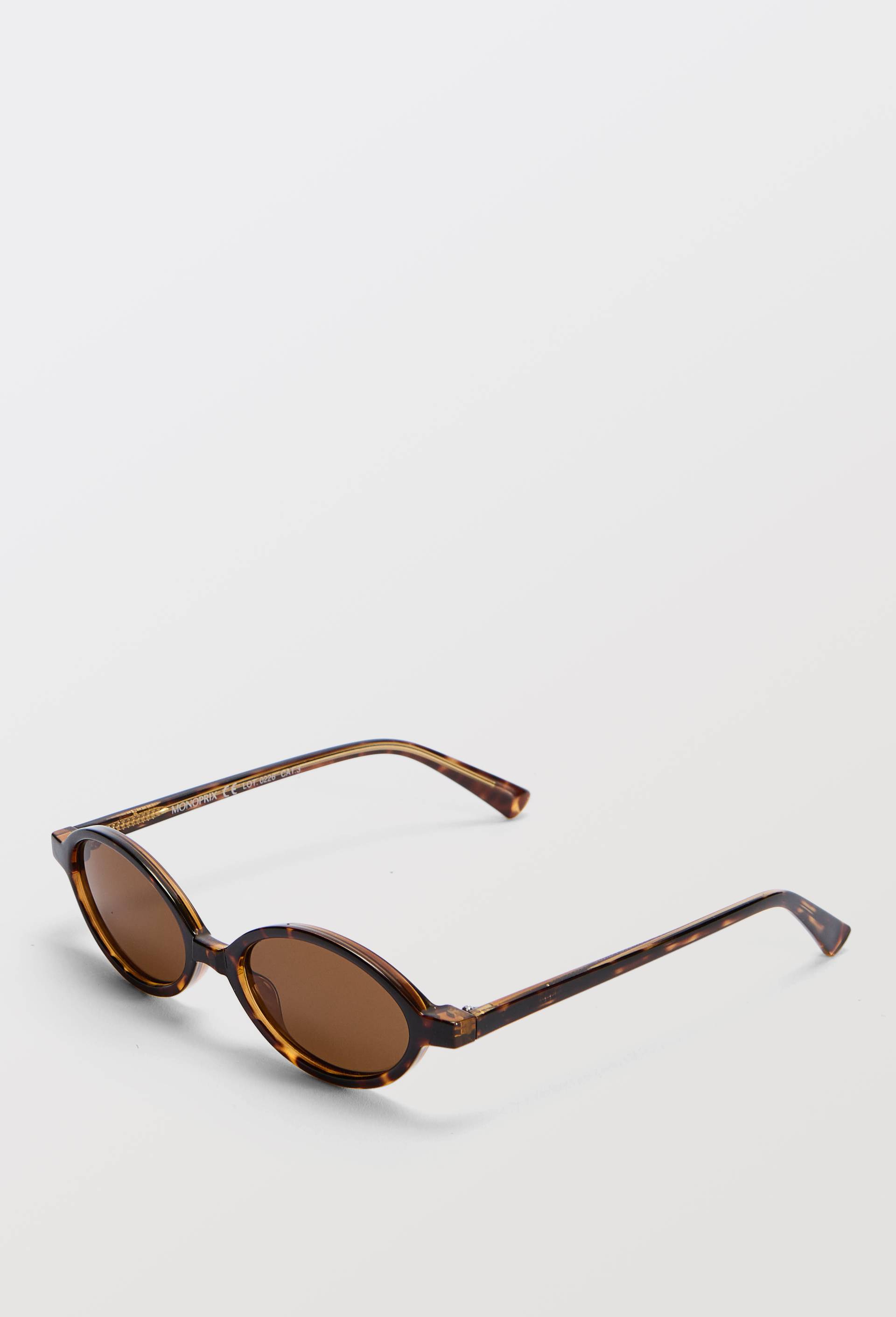 Lunettes de soleil ovales, Brun, large image number 0.0