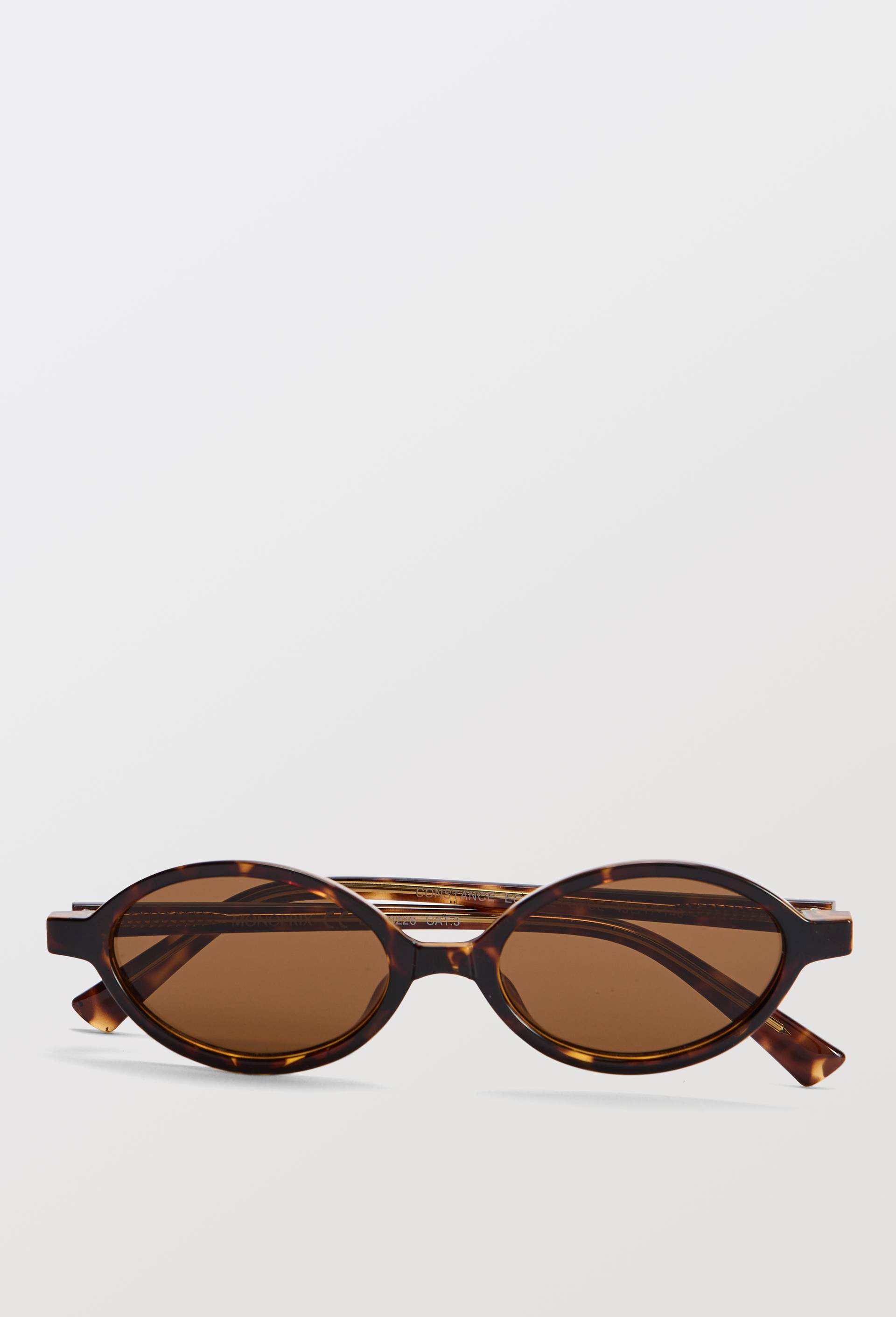 Lunettes de soleil ovales, Brun, large image number 1