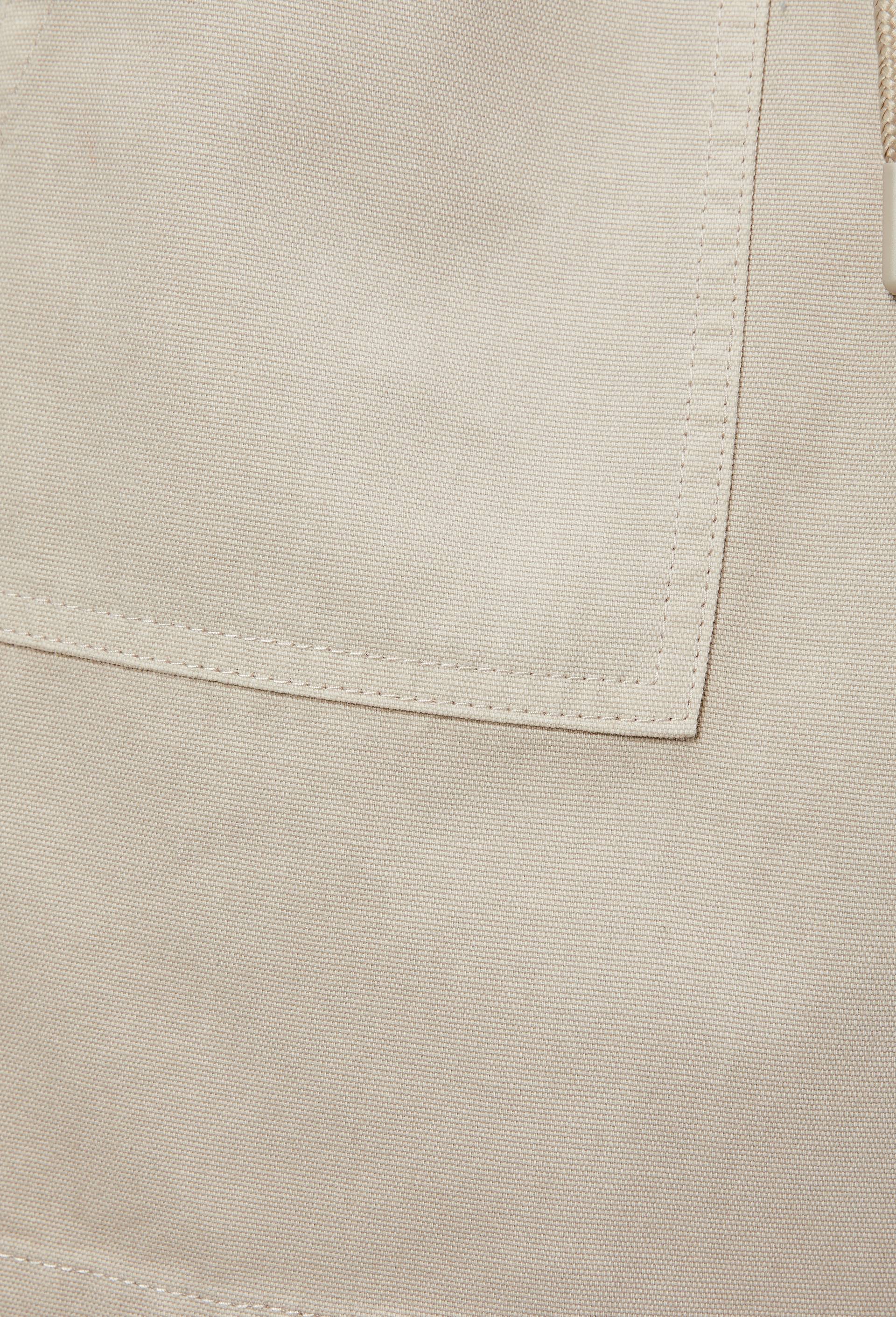 Short surteint uni en coton, Beige, large image number 4