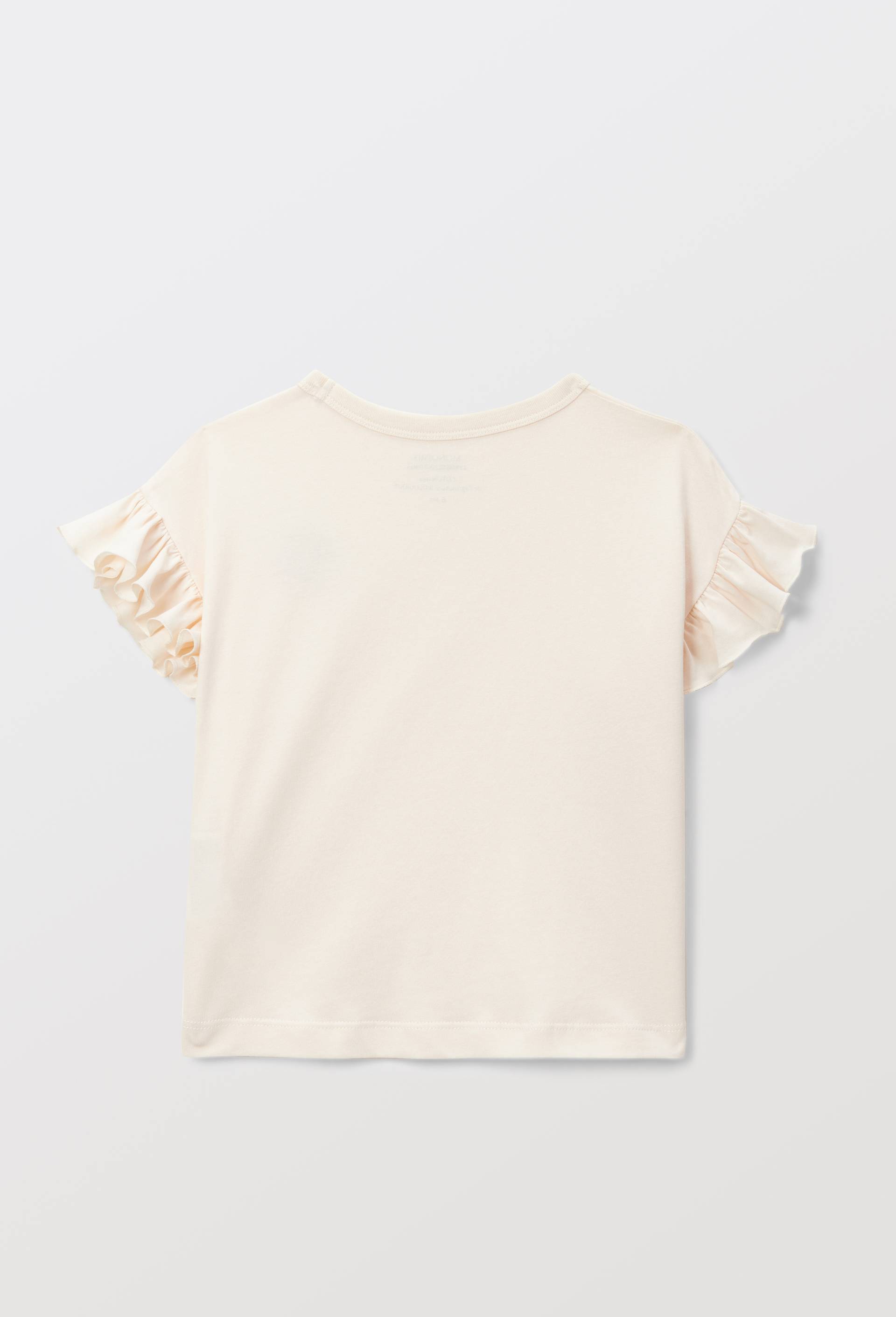 T-shirt brod&eacute; en coton, Beige clair, large image number 1.0