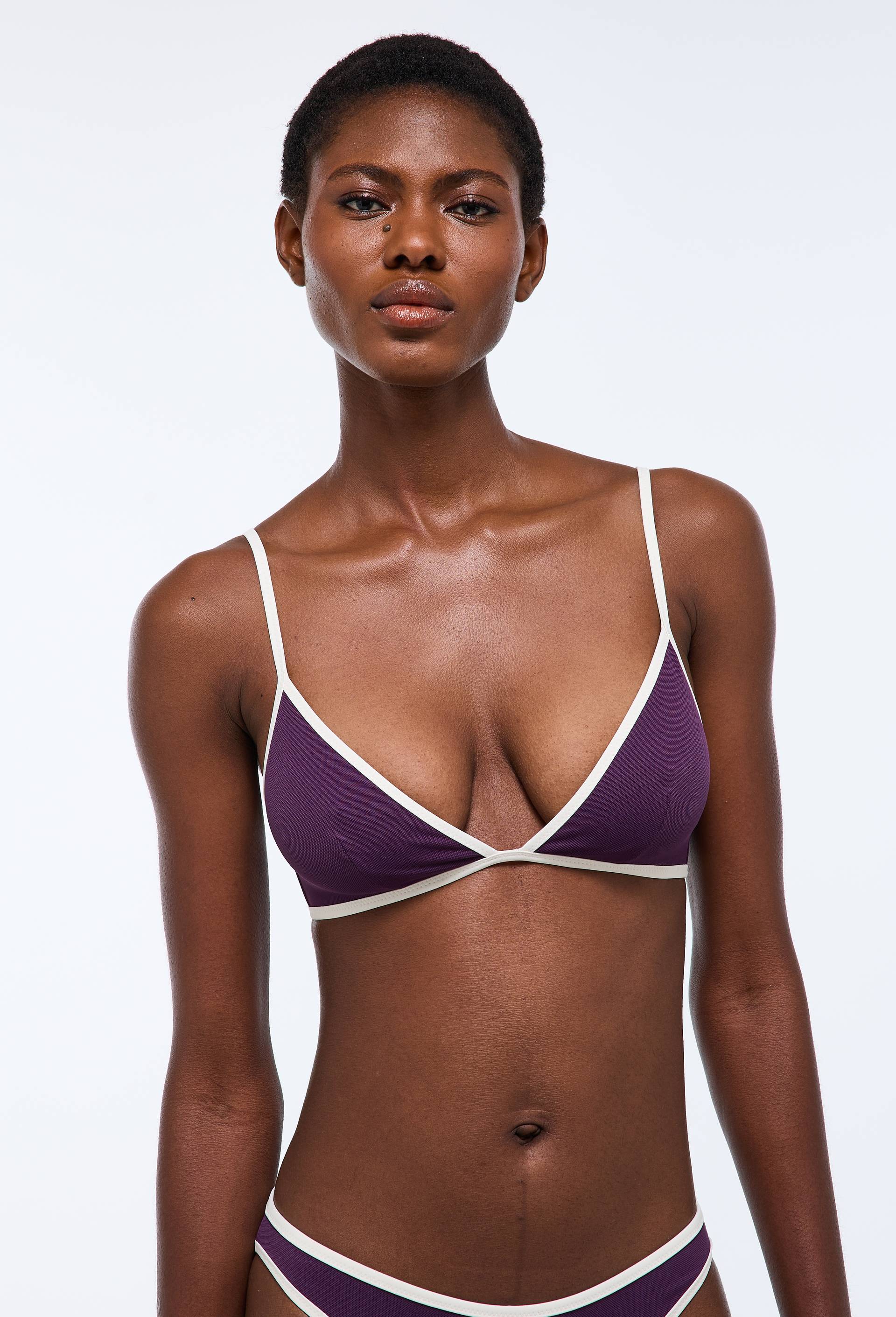 Haut de maillot de bain CROISIERE, Violet fonc&eacute;, large image number 1