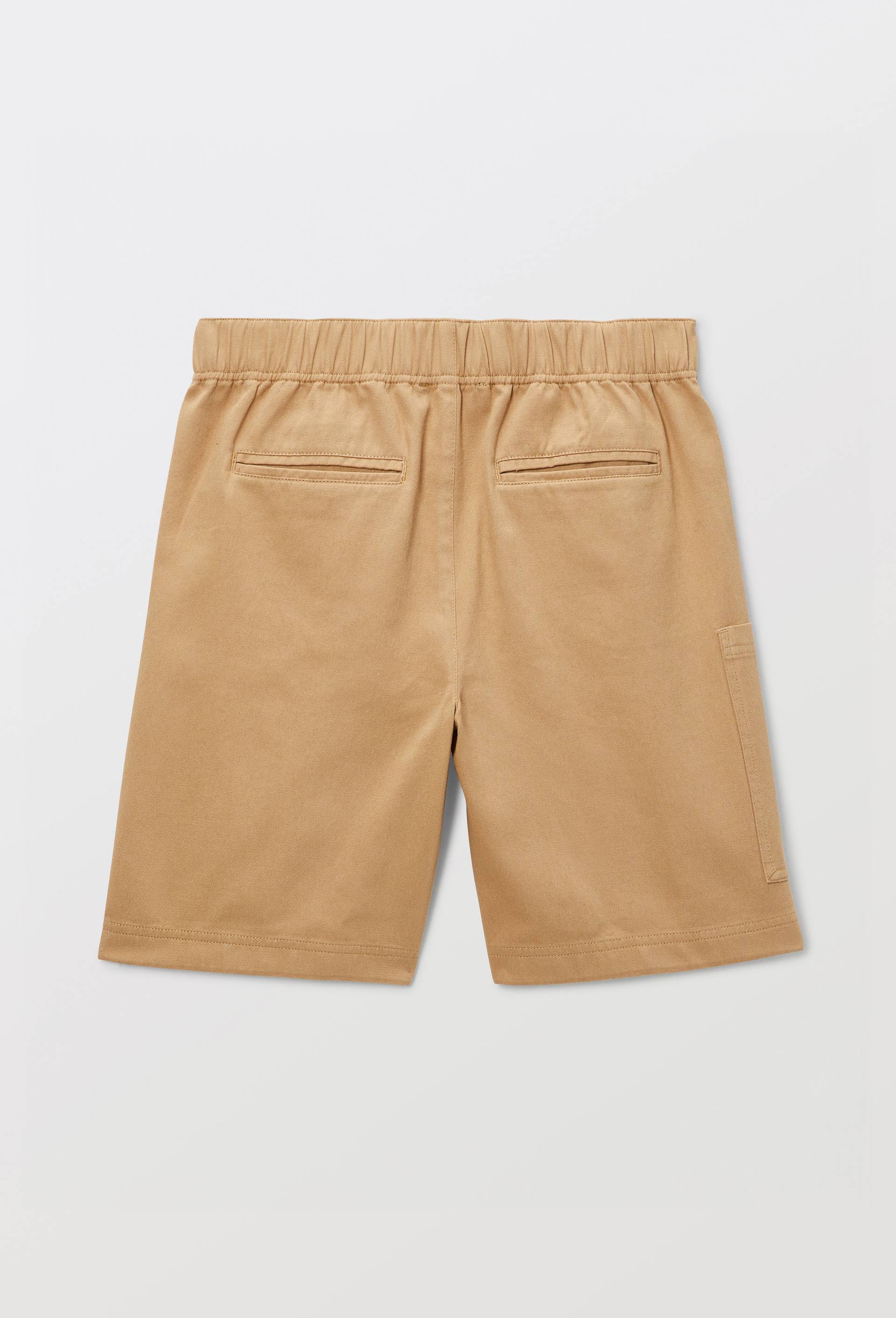 Short cargo uni en twill en coton, Beige, large image number 2