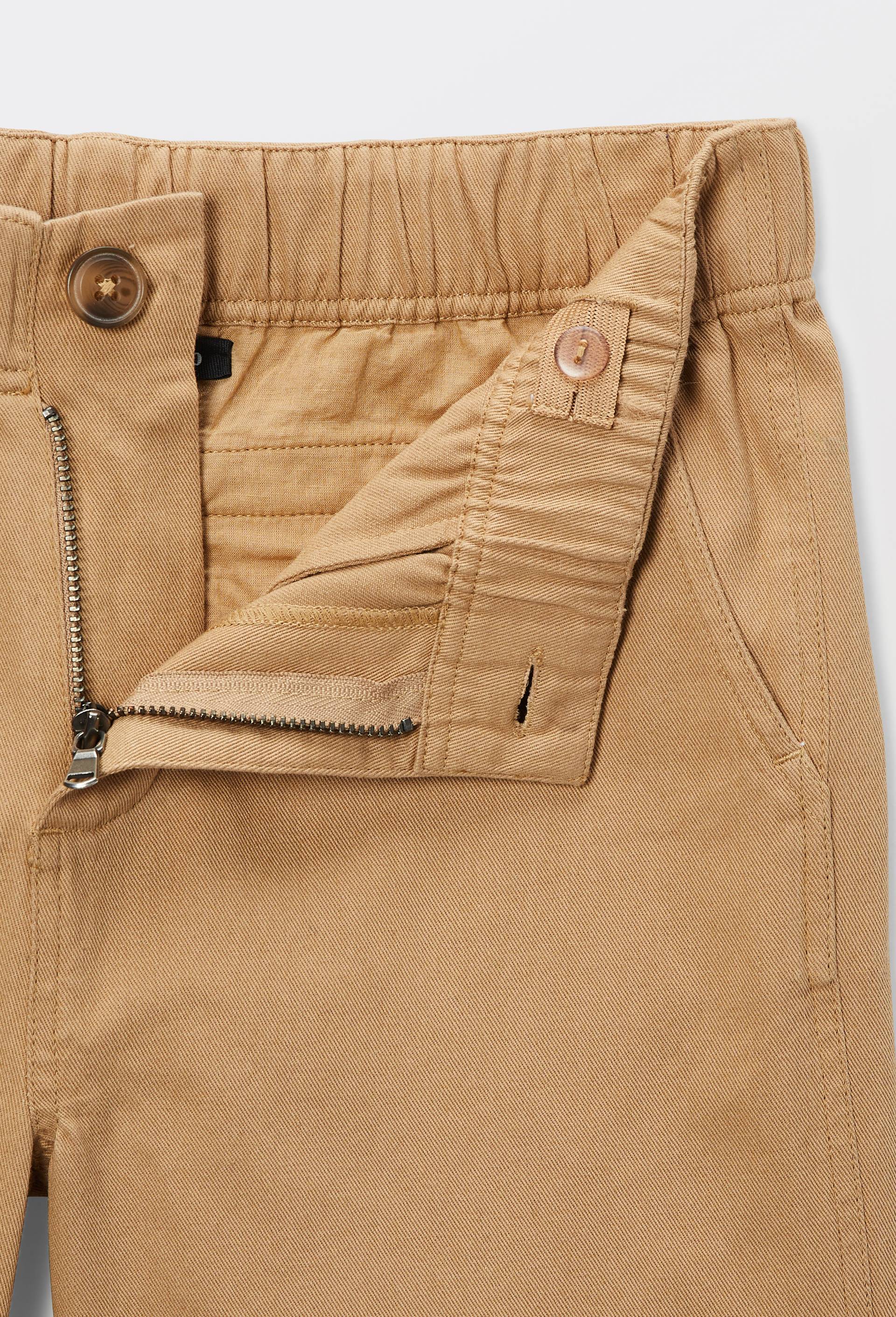 Short cargo uni en twill en coton, Beige, large image number 3