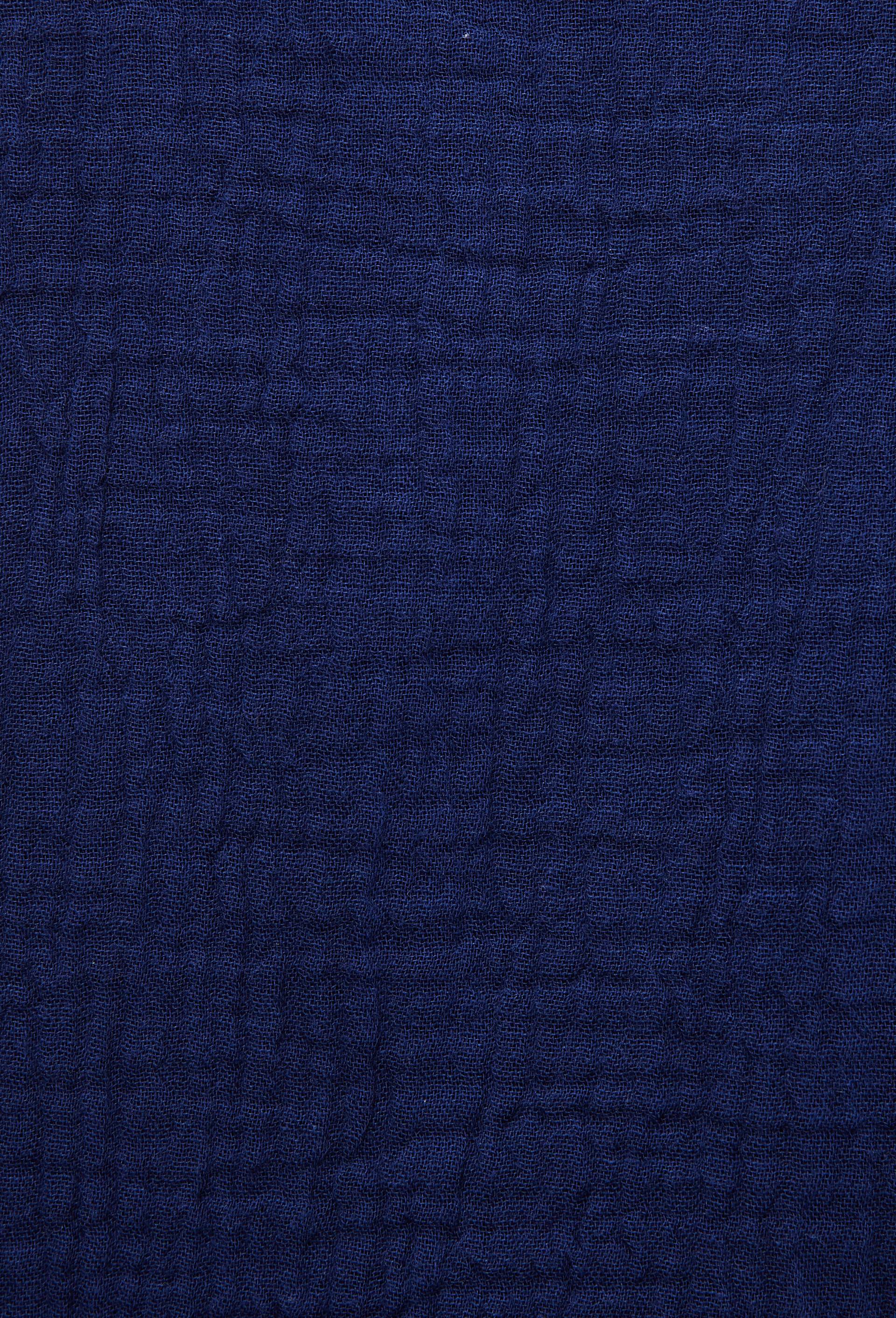 Short uni en gaze de coton BIO GOTS, Bleu fonc&eacute;, large image number 4