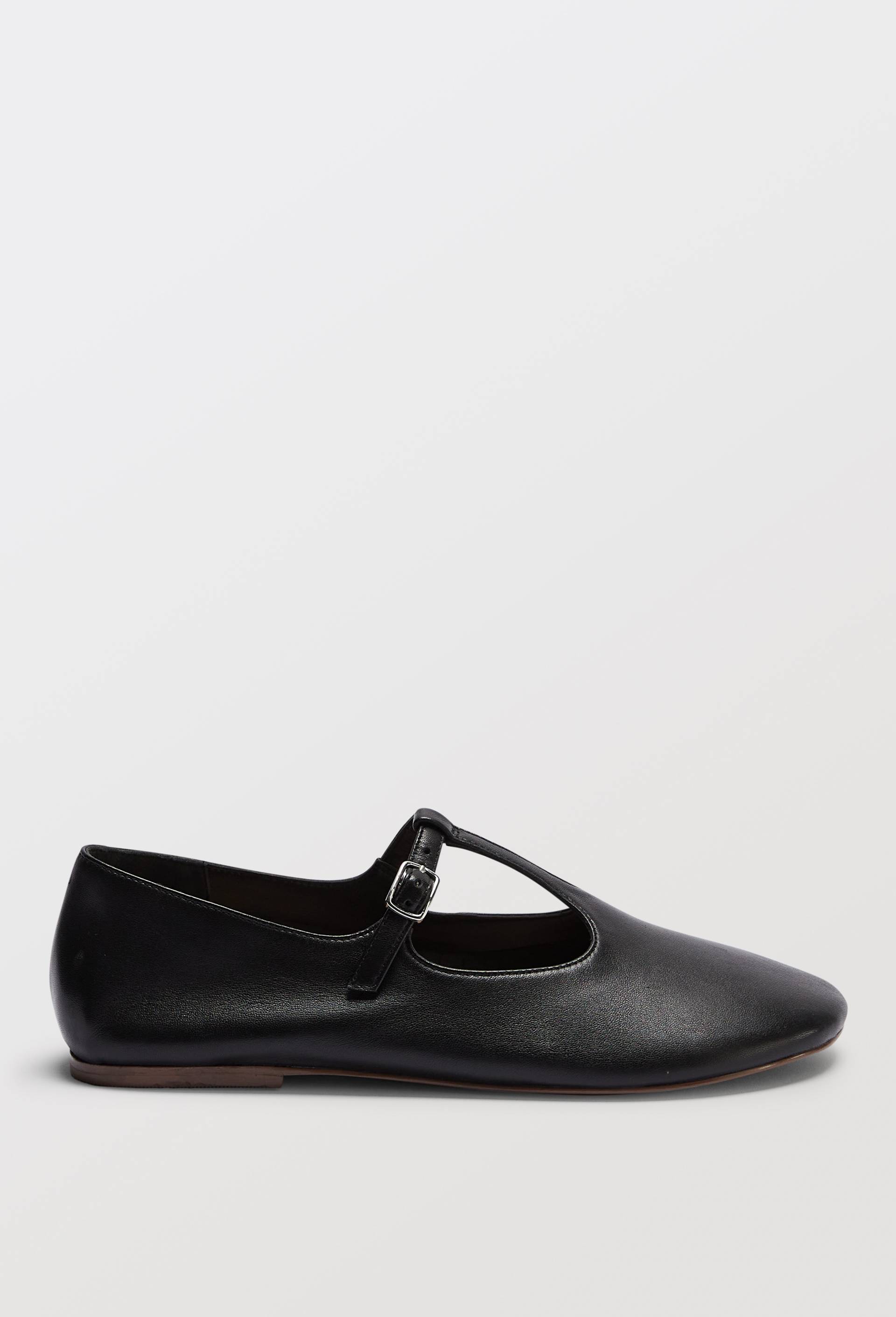 Salom&eacute;s en cuir, Noir, large image number 1