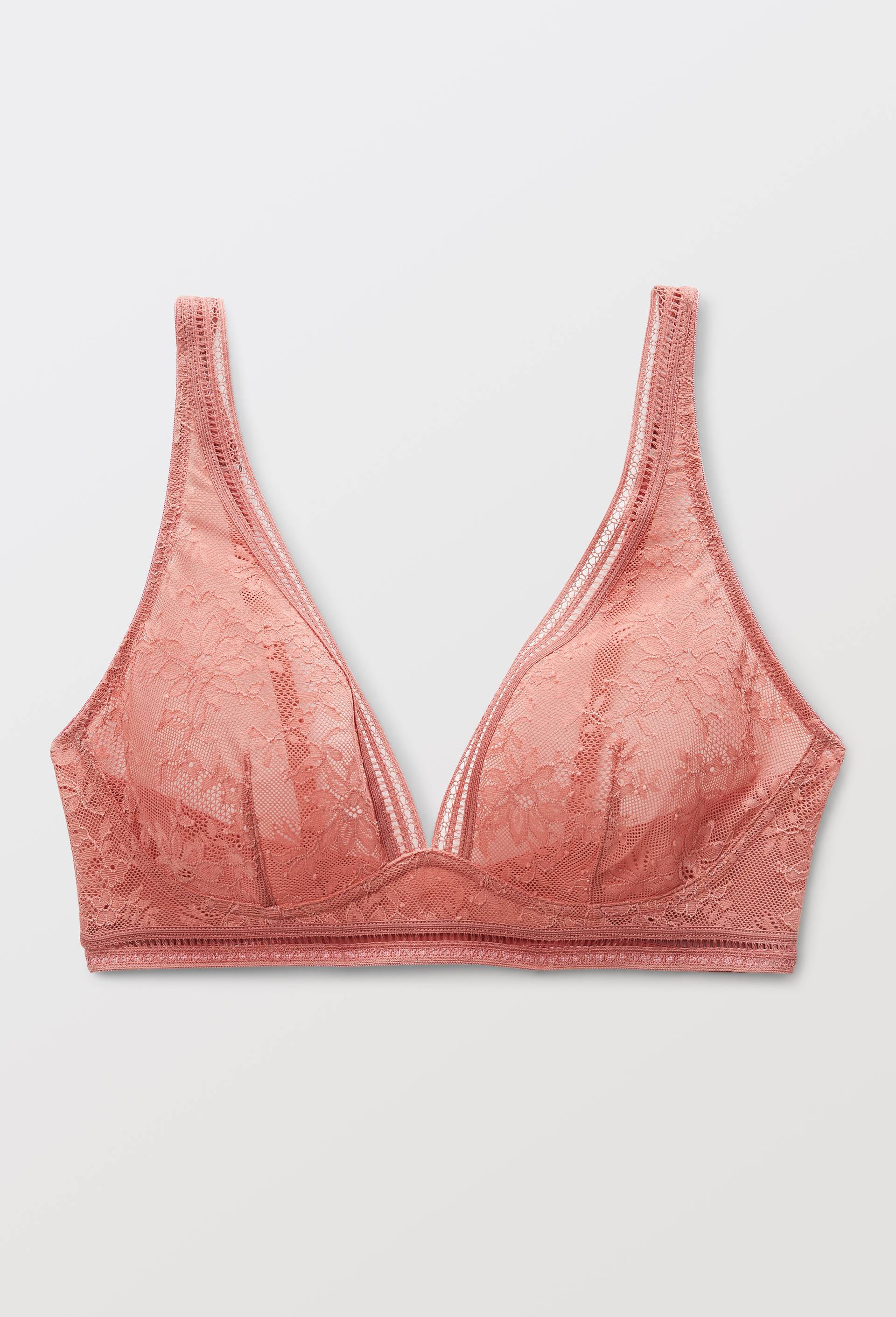 Soutien gorge sans armatures en dentelle Maison Lejaby, Rose, swatch image