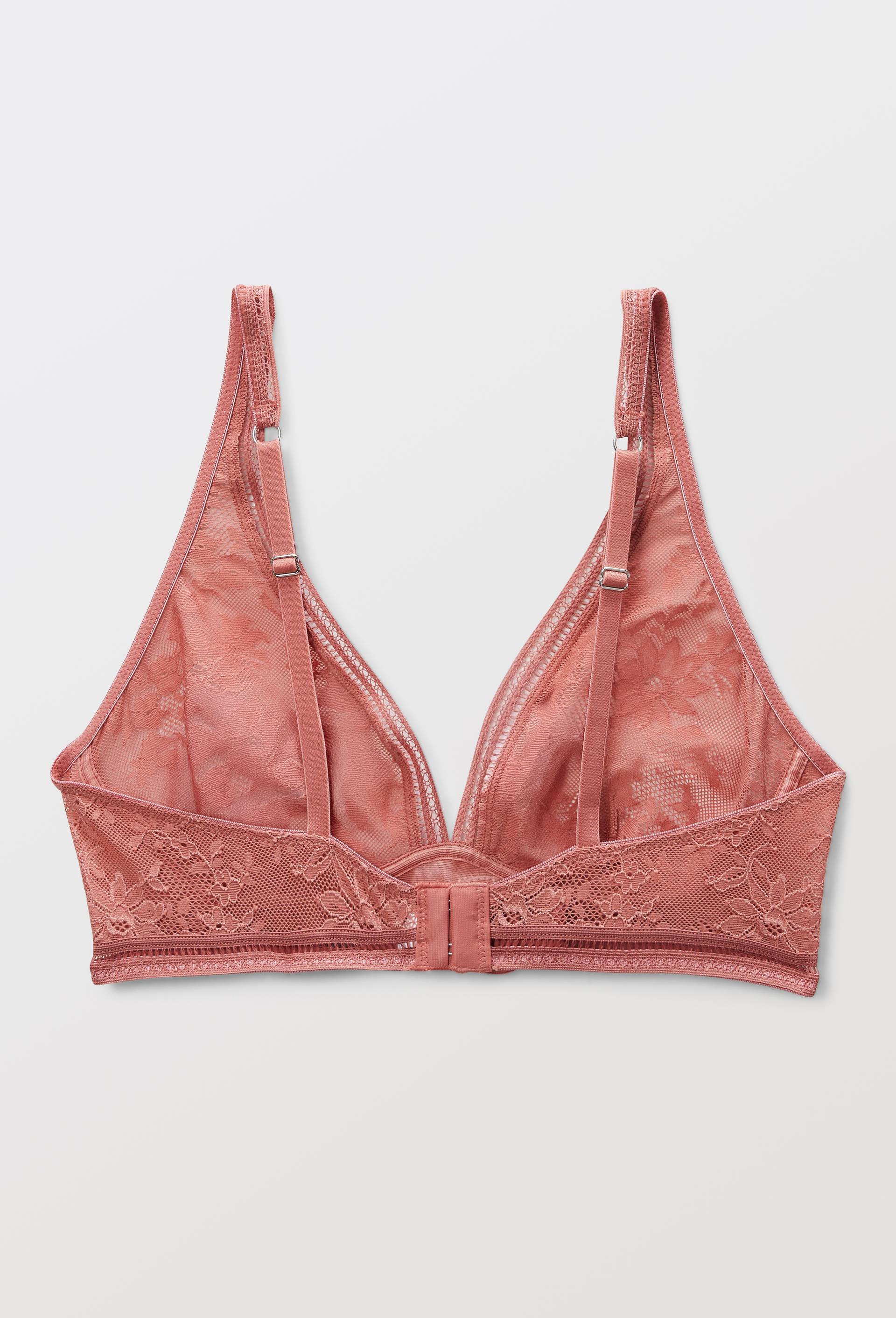 Soutien gorge sans armatures en dentelle Maison Lejaby, Rose, large image number 1