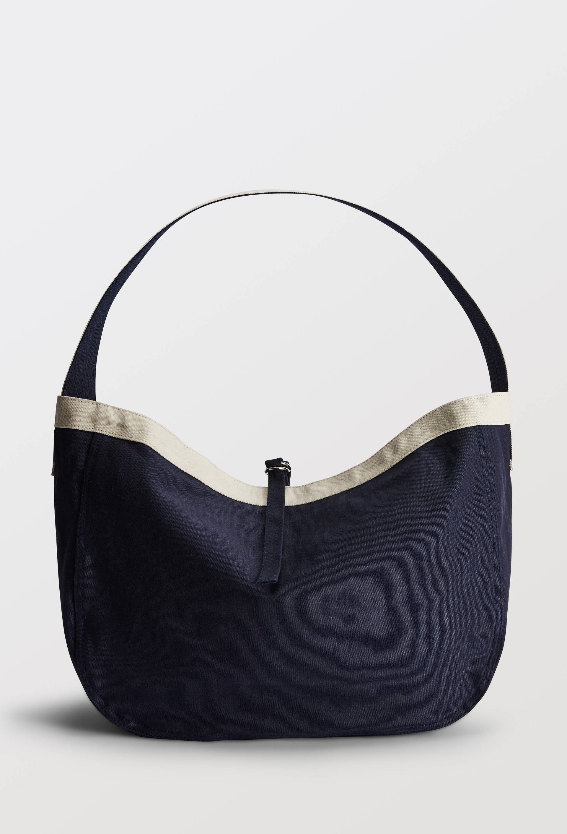Sac port&eacute; travers en denim, Bleu fonc&eacute;, swatch image