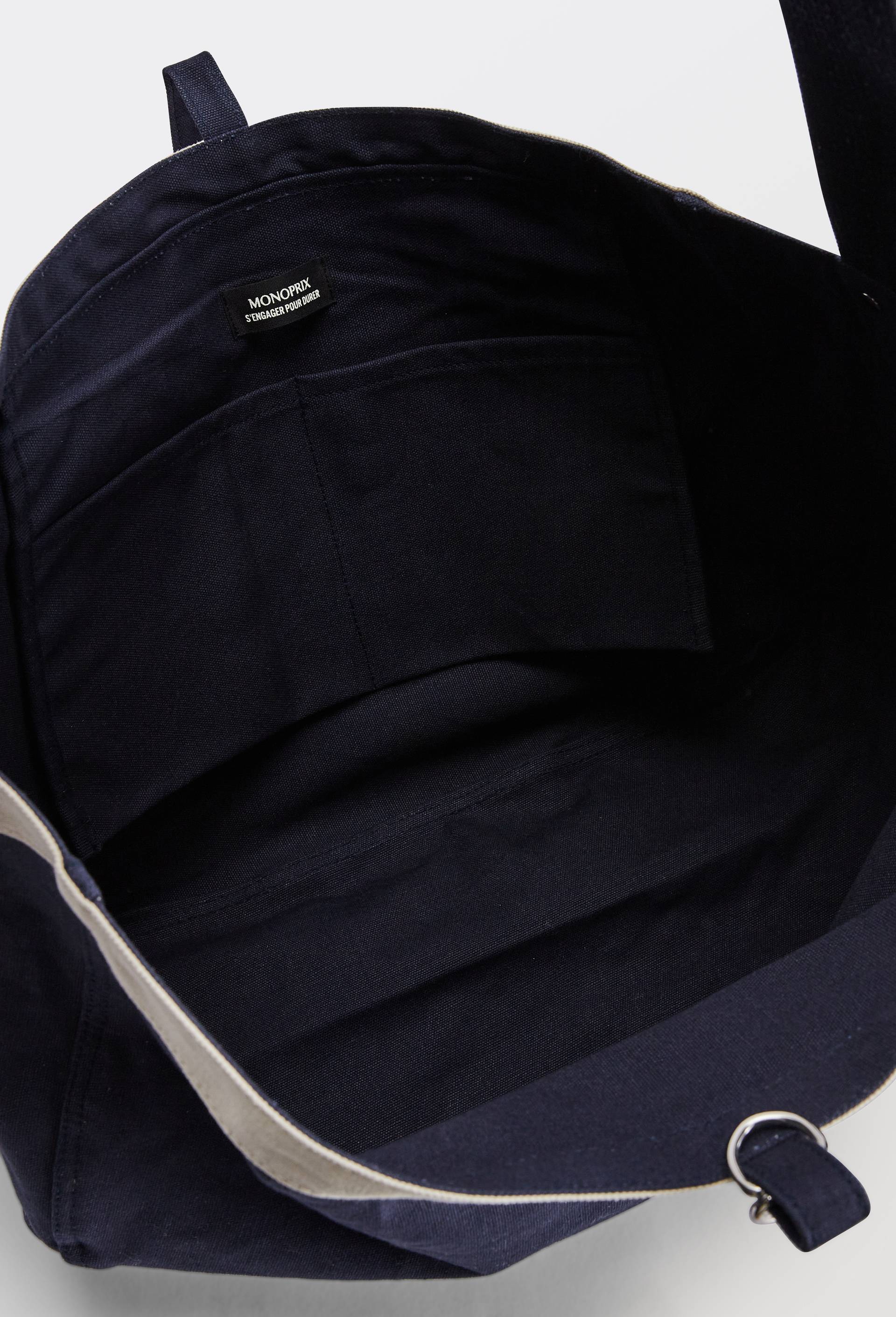 Sac port&eacute; travers en denim, Bleu fonc&eacute;, large image number 2