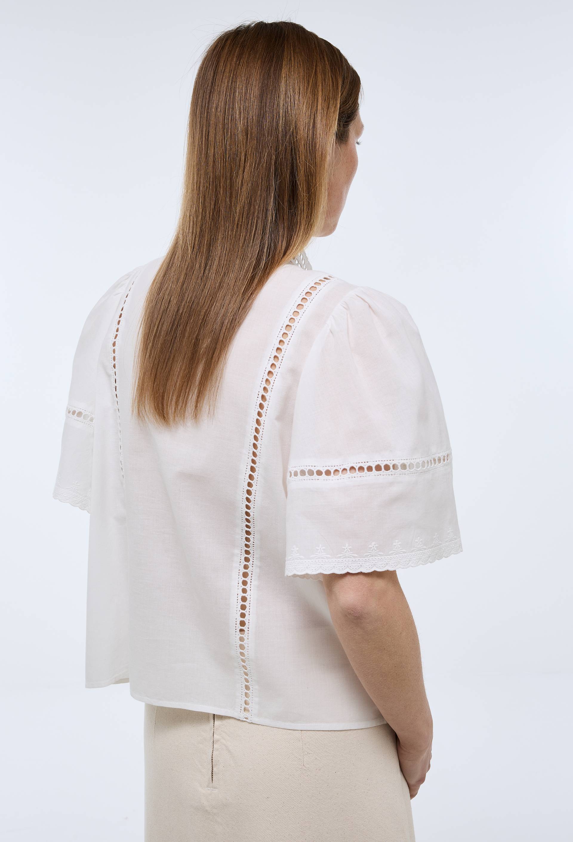 Top manches courtes en coton BIO GOTS, Blanc, large image number 2