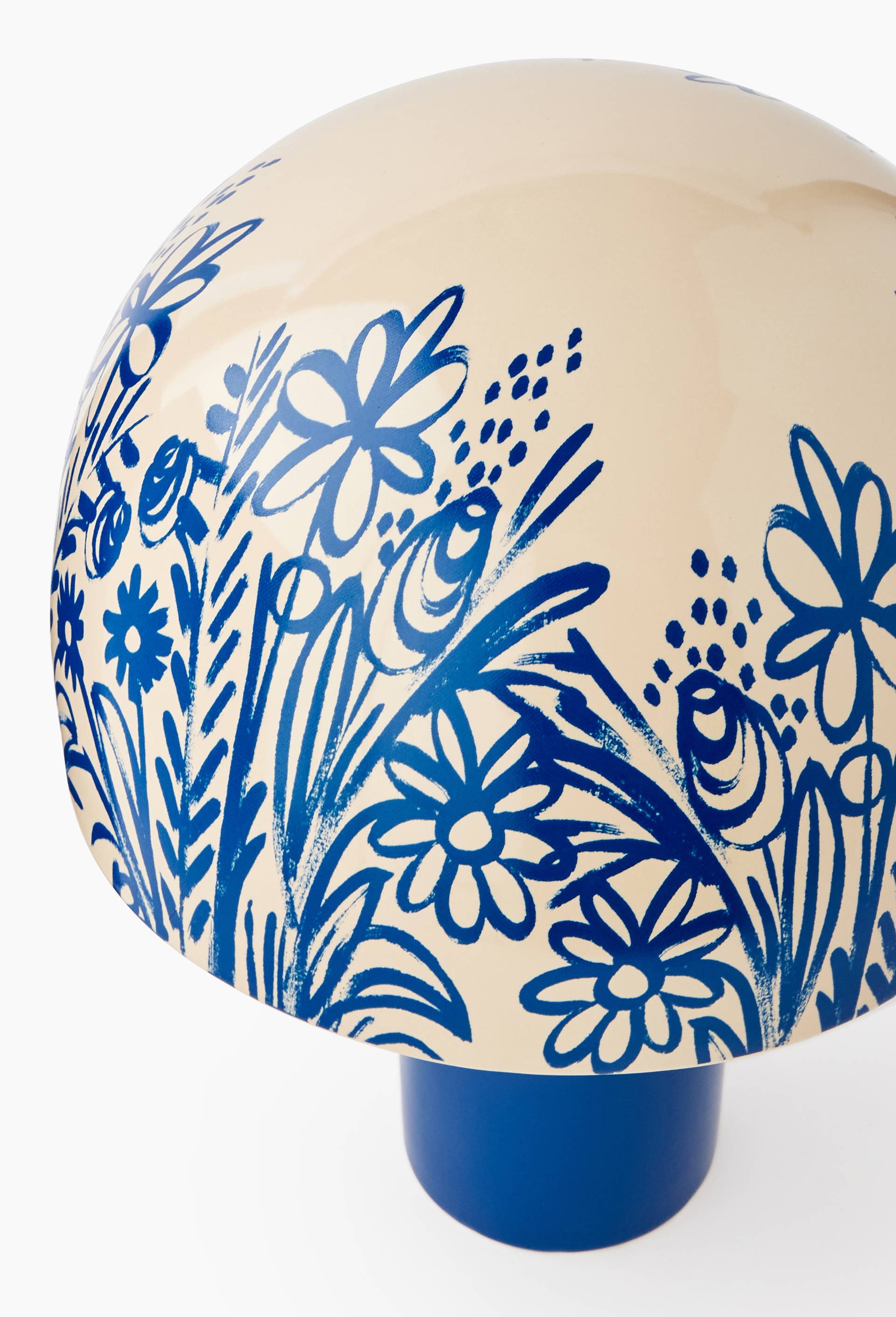 Lampe &agrave; poser, 26x33cm, en c&eacute;ramique - BD GRAFT x MONOPRIX, Bleu fonc&eacute;, large image number 2