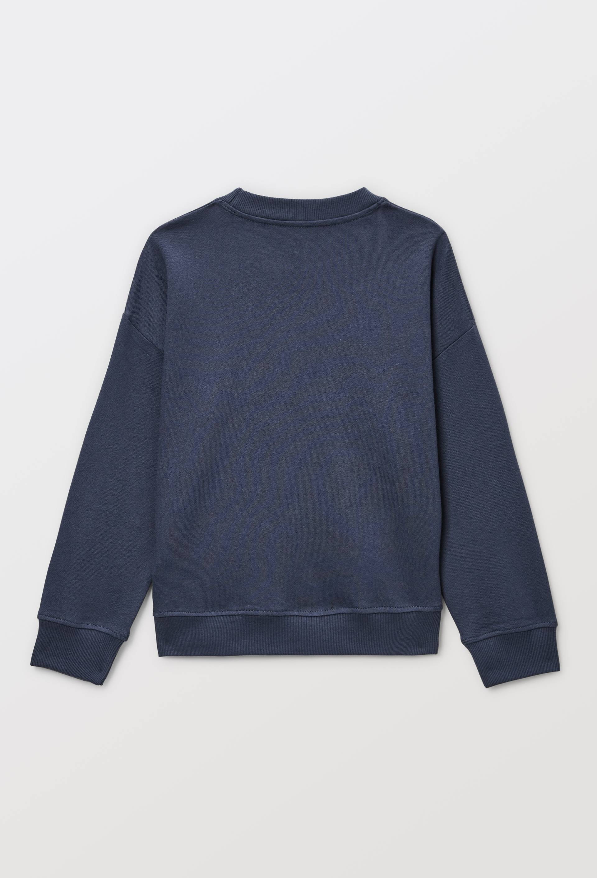 Sweatshirt imprim&eacute; SNOOPY en coton BIO GOTS, Bleu fonc&eacute;, large image number 3
