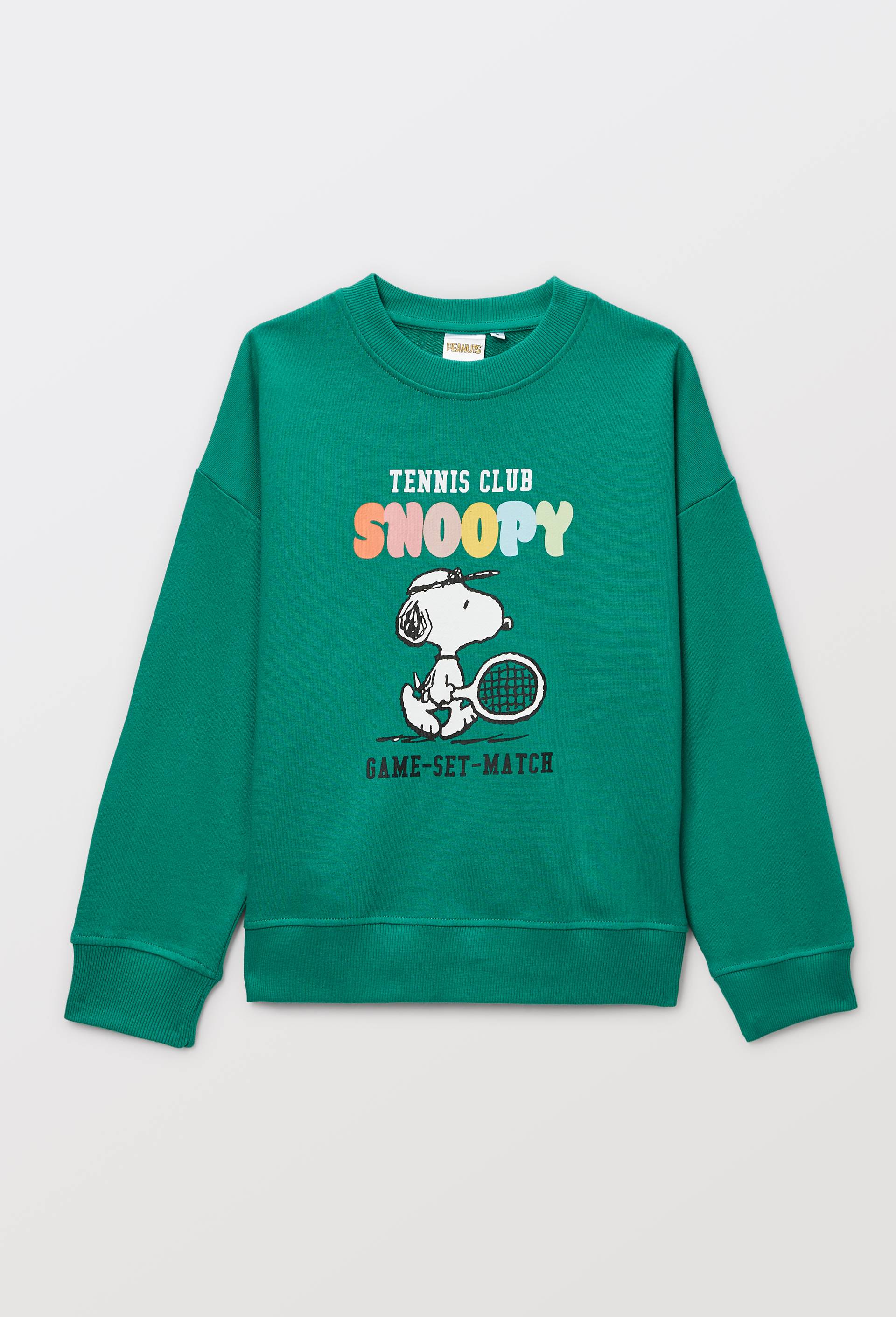 Sweat shirt en coton imprim&eacute; Snoopy, Vert, large image number 2