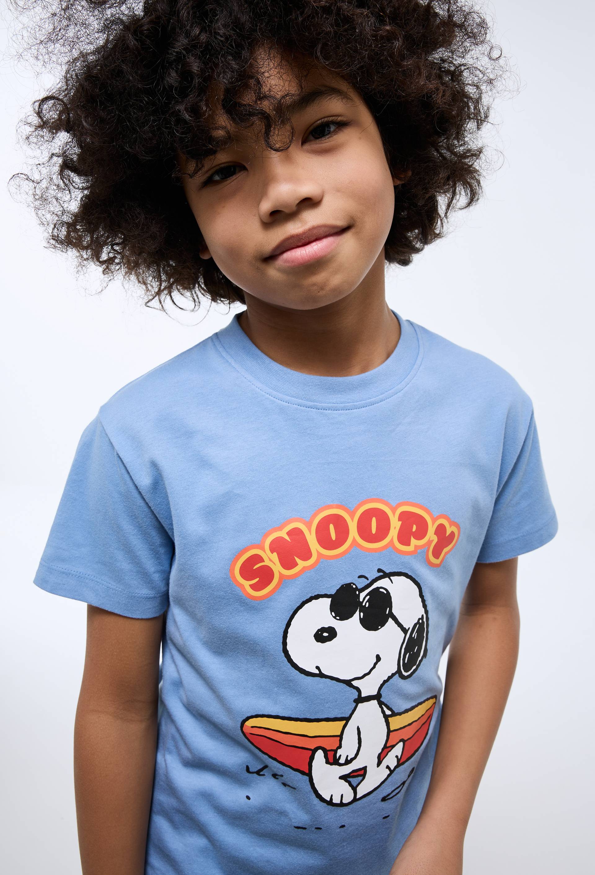 T-shirt en coton imprim&eacute; Snoopy, Bleu, large image number 0