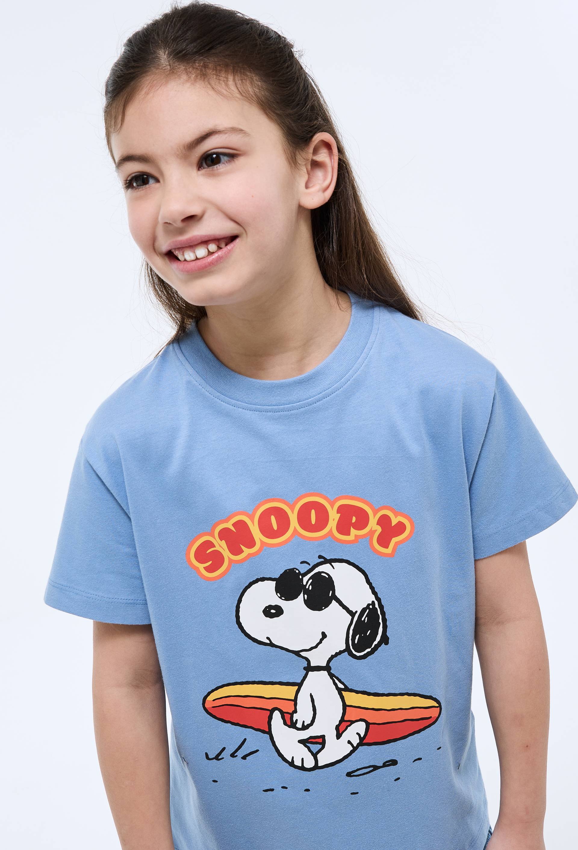 T-shirt en coton imprim&eacute; Snoopy, Bleu, large image number 1