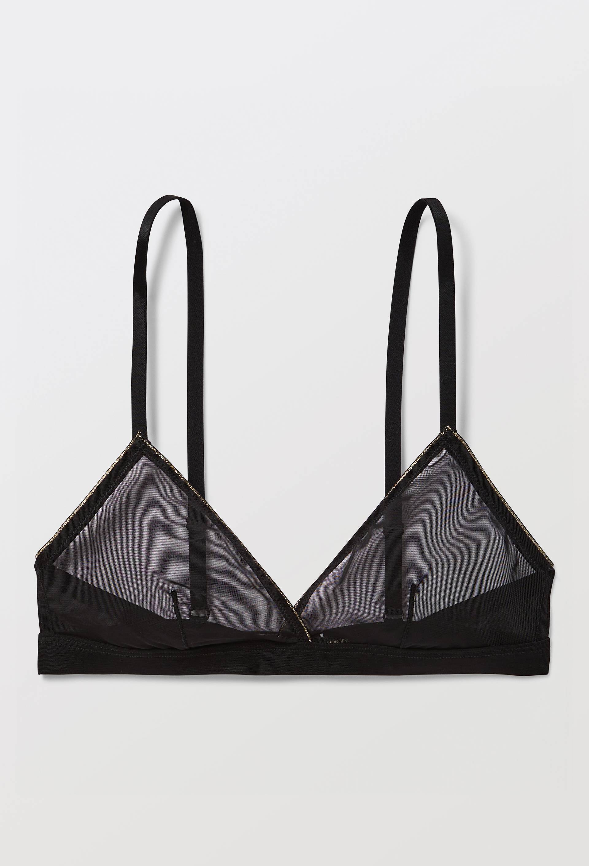 Soutien-gorge triangle OCEANE en tulle, Noir, large image number 2