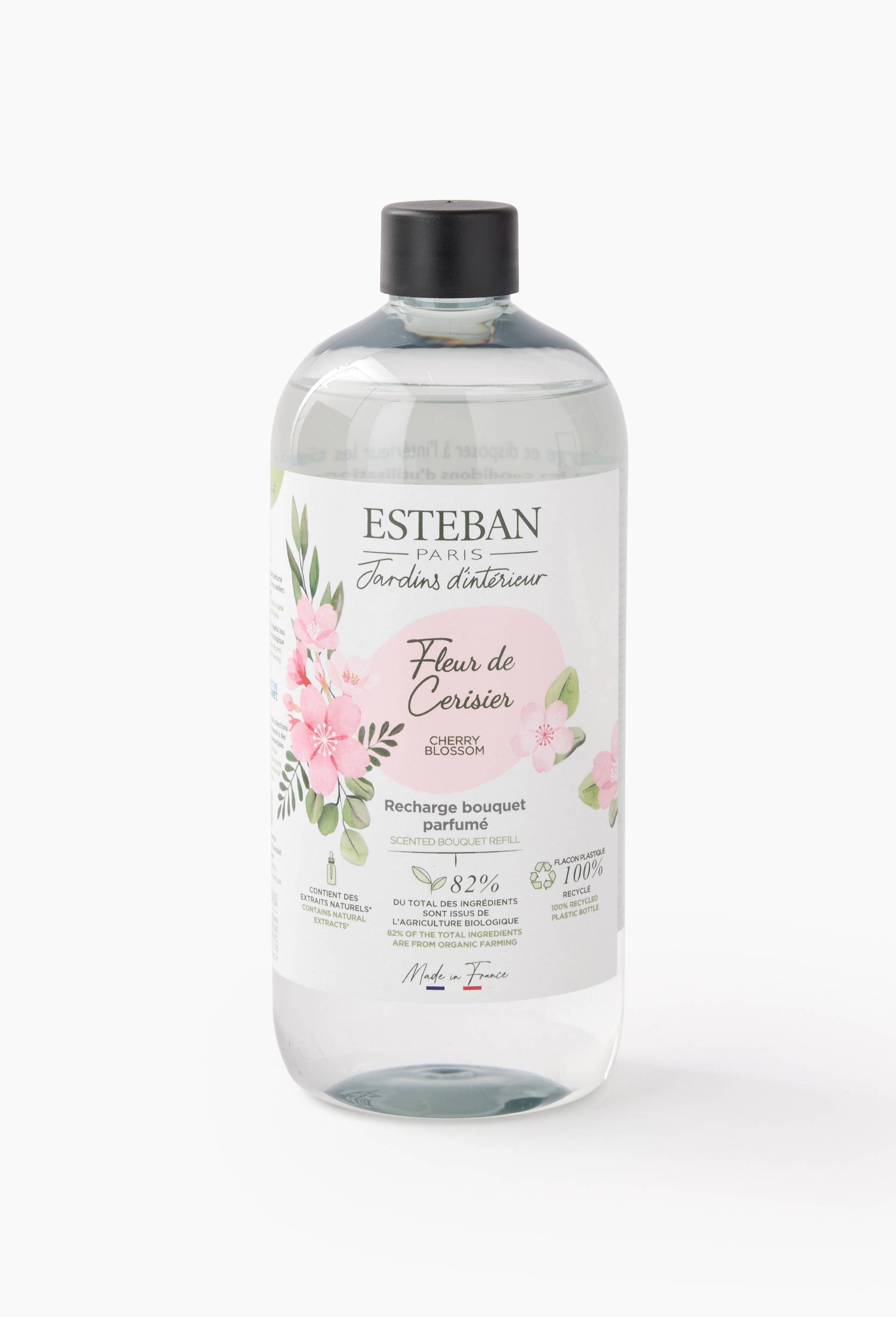 Recharge de parfum pour bouquet parfum&eacute; - Fleur de Cerisier 500ml, Rose fonc&eacute;, large image number 0