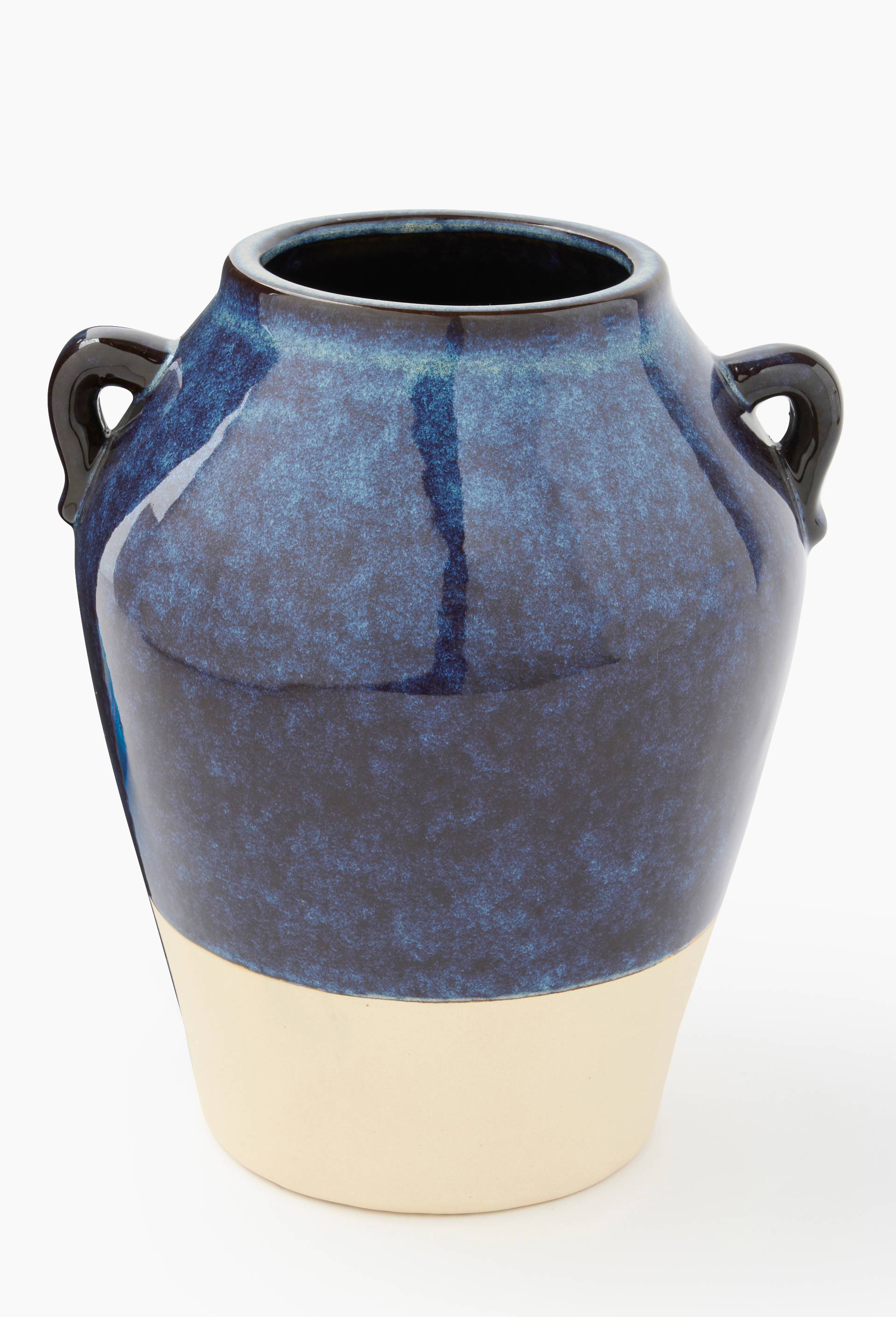 Jarre, 25,5x23,5xH30cm, en c&eacute;ramique, Bleu, large image number 0