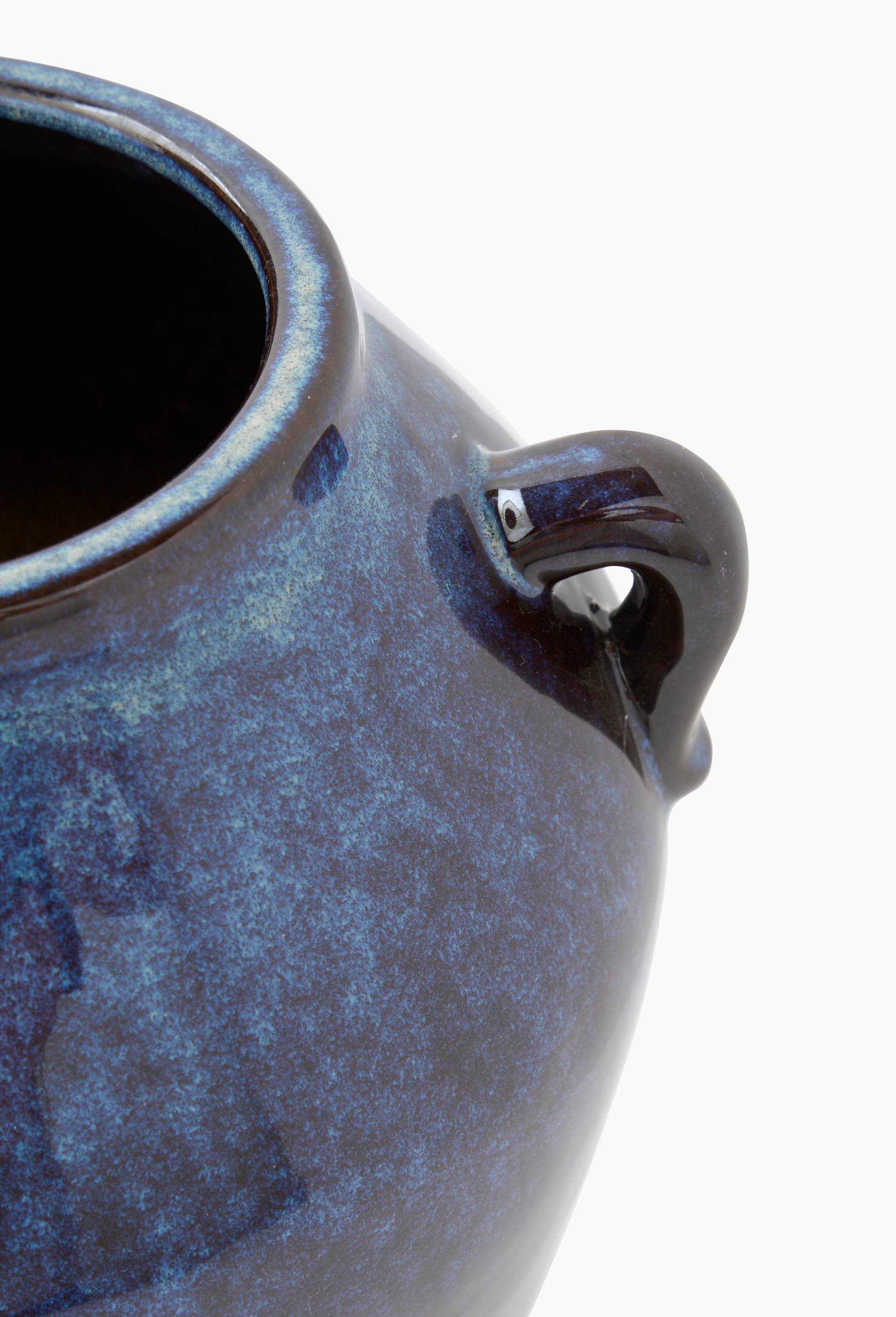 Jarre, 25,5x23,5xH30cm, en c&eacute;ramique, Bleu, large image number 1