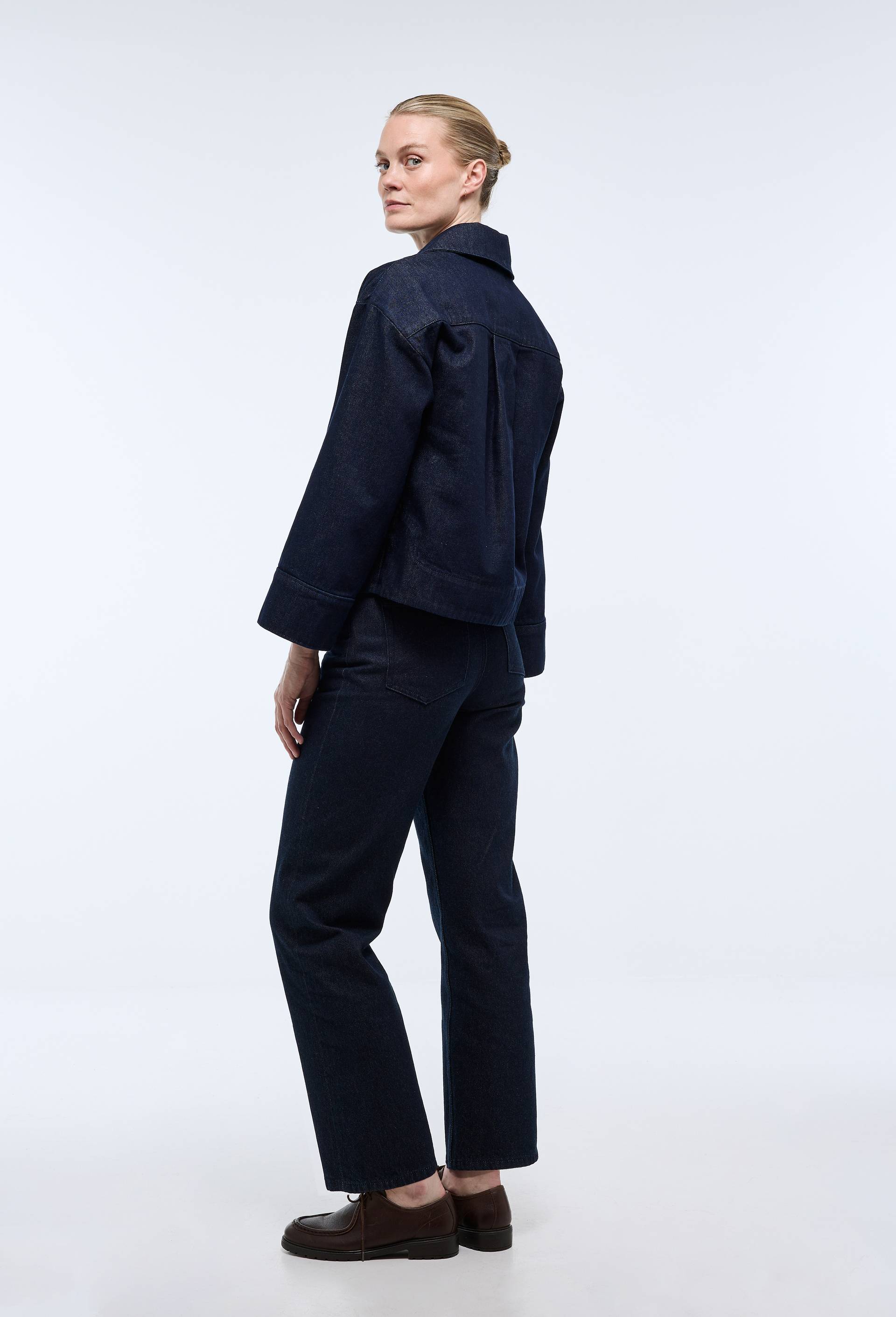 Jean droit en denim selvedge - ATELIER DENIM, Bleu fonc&eacute;, large image number 2