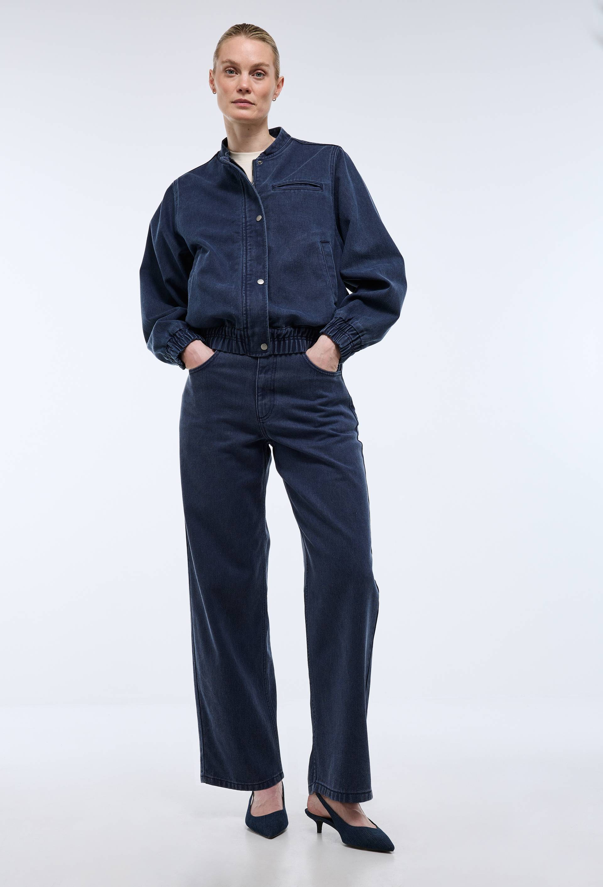 Jean baggy en denim brut - ATELIER DENIM, Bleu fonc&eacute;, large image number 0.0