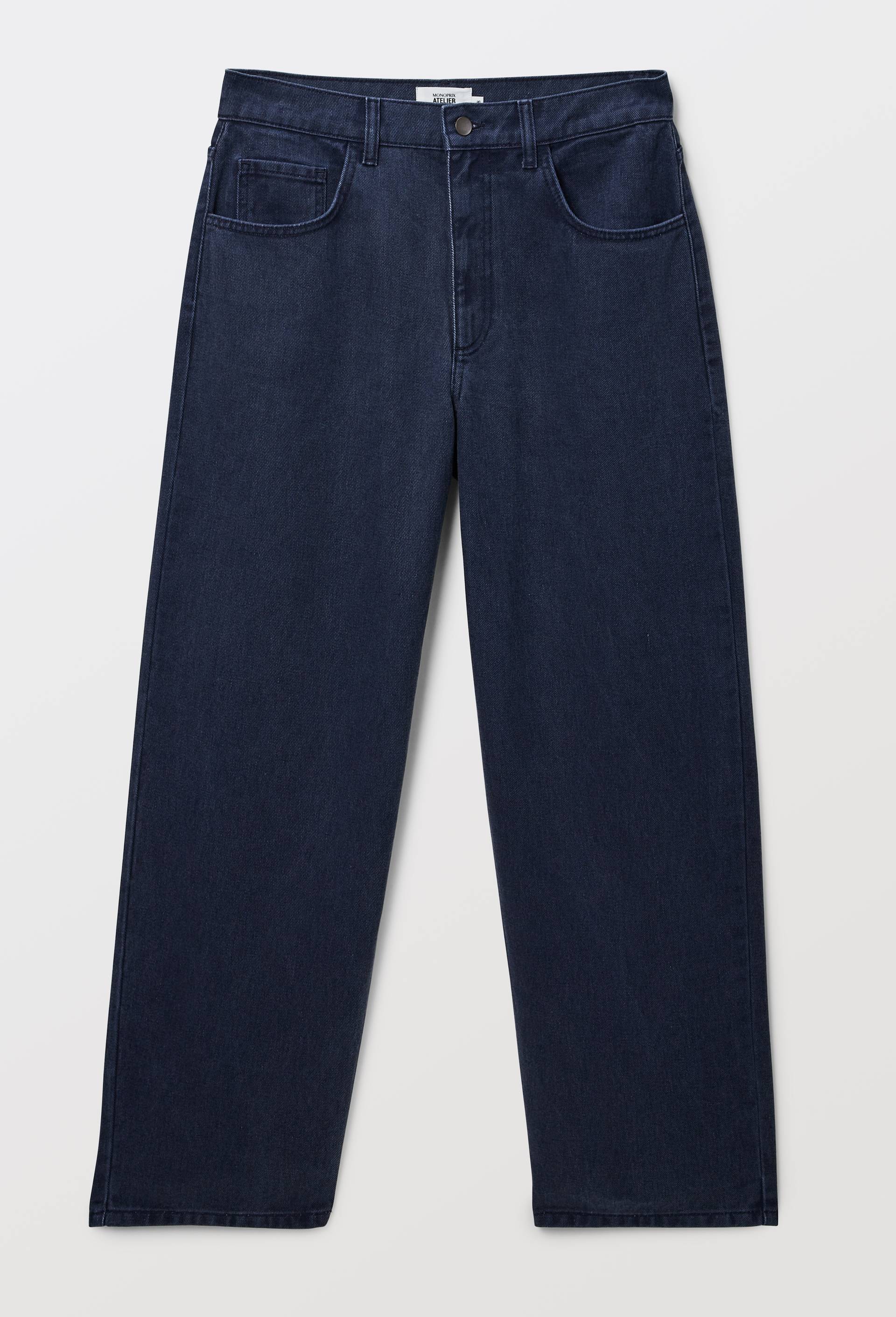 Jean baggy en denim brut - ATELIER DENIM, Bleu fonc&eacute;, large image number 2