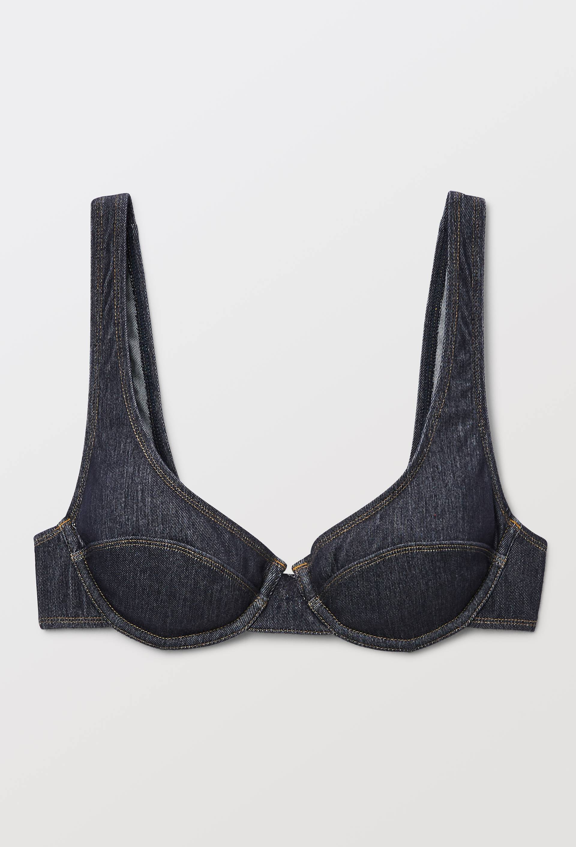 Haut de maillot de bain LOU, Bleu fonc&eacute;, large image number 2