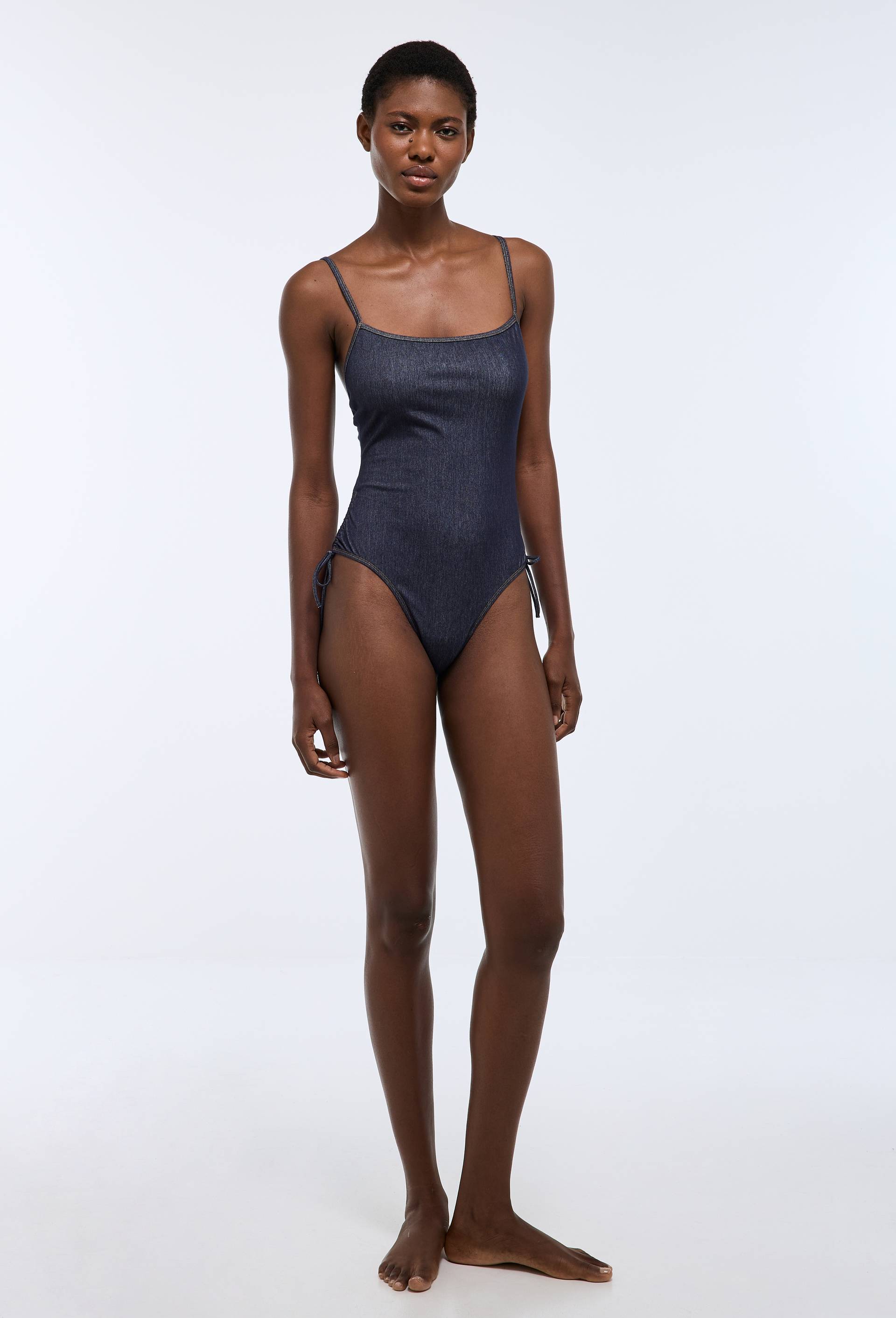 Maillot de bain 1 pi&egrave;ce LOU, Bleu fonc&eacute;, large image number 0.0
