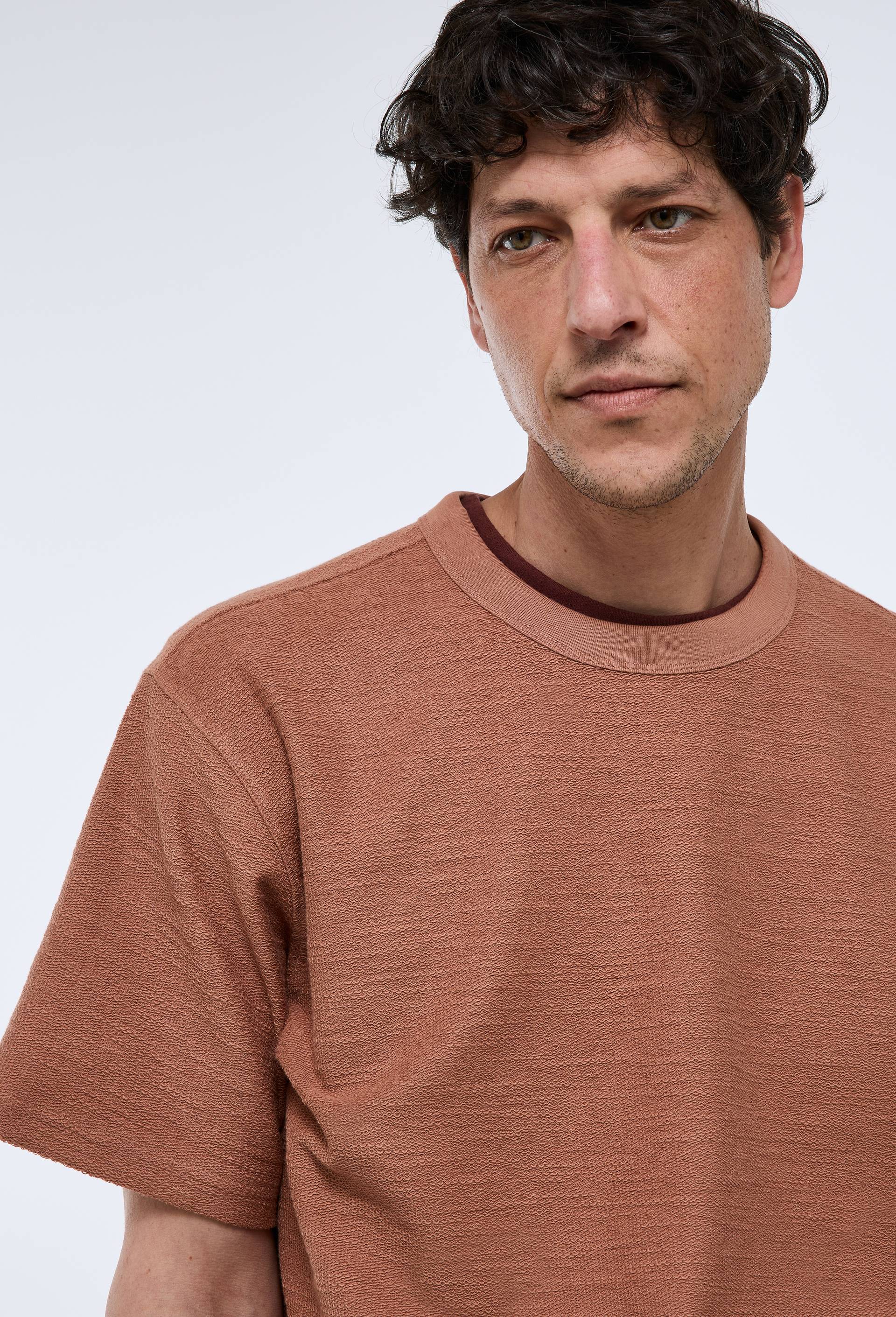 T-shirt manches courtes en coton BIO GOTS, Brun clair, large image number 1