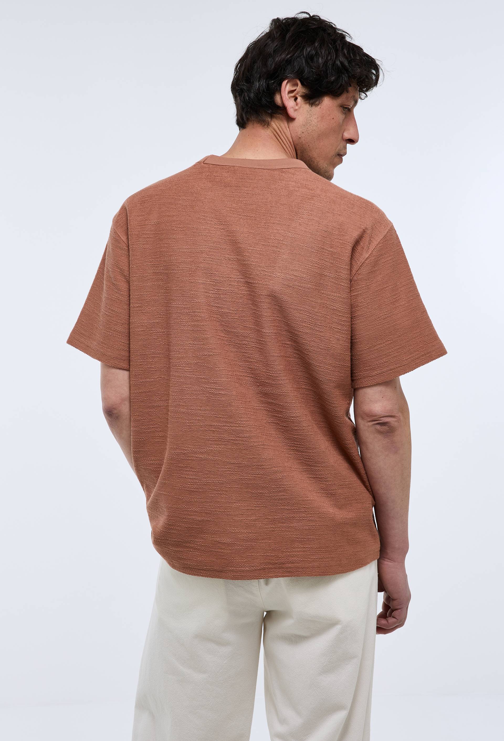 T-shirt manches courtes en coton BIO GOTS, Brun clair, large image number 2