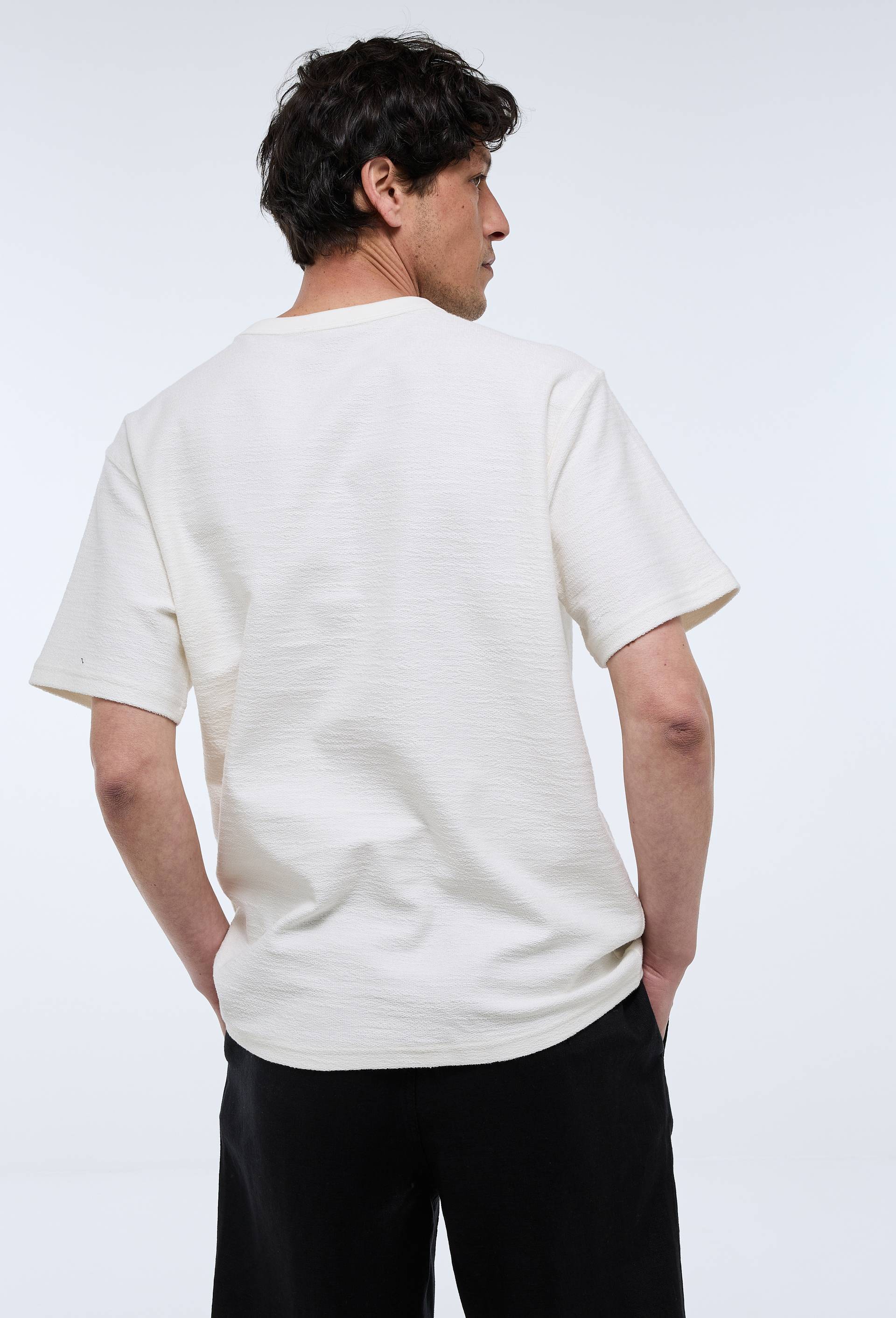 T-shirt manches courtes en coton BIO GOTS, Ecru, large image number 1