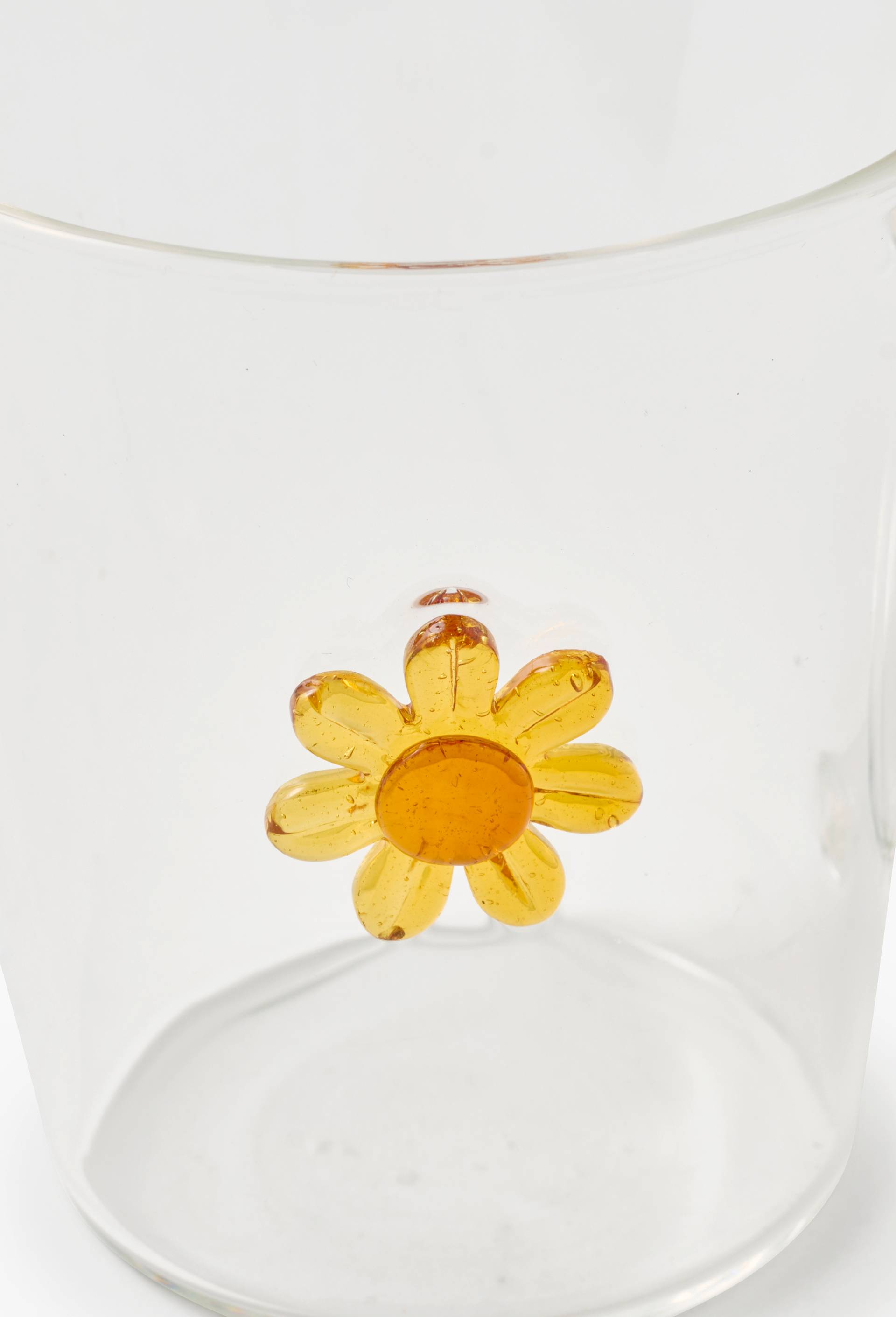 Tasse avec anse, motif tournesol, 26cl, Transparent, large image number 1