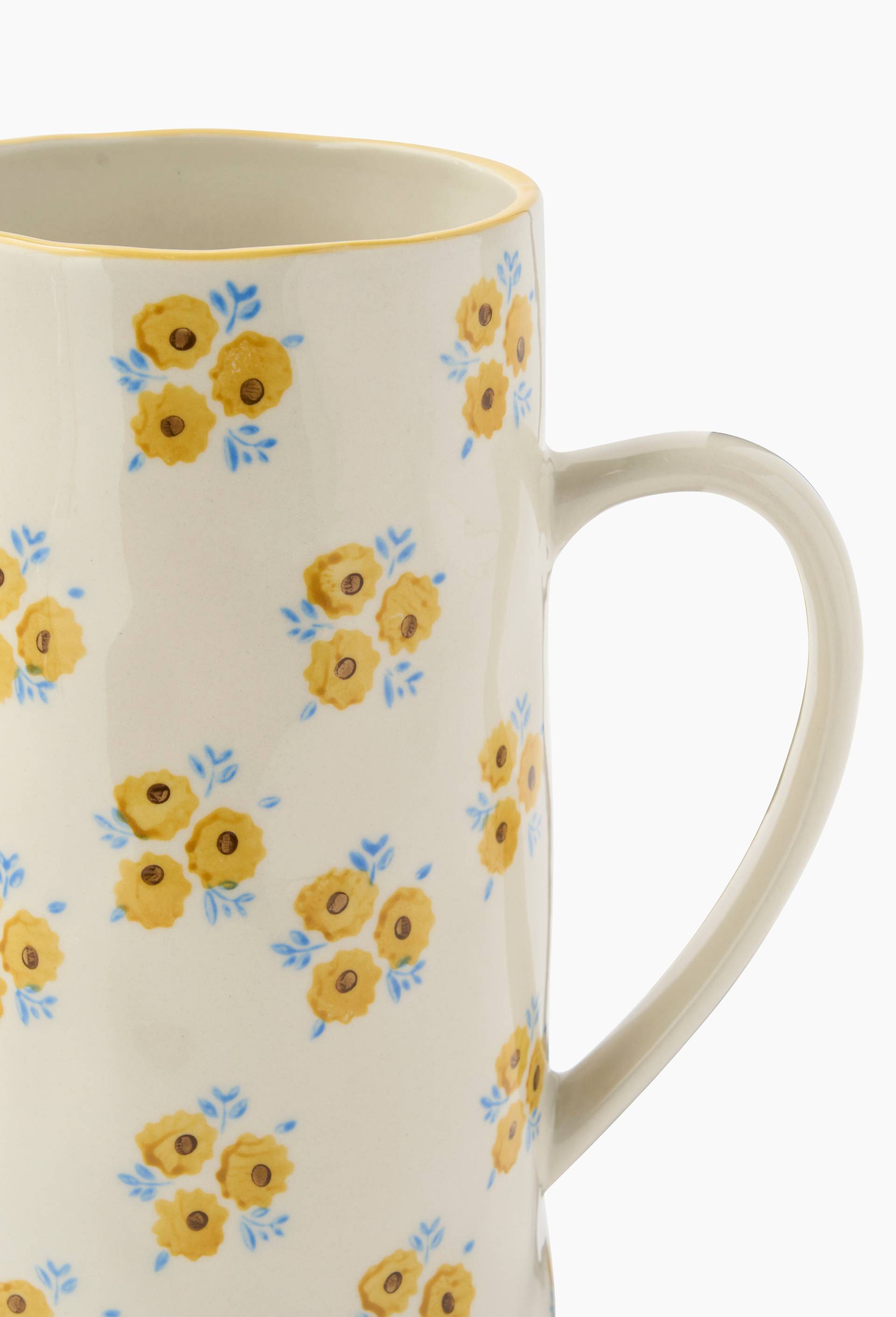 Pichet, finition imprim&eacute;e tournesol, 1,5L, Jaune, large image number 1.0