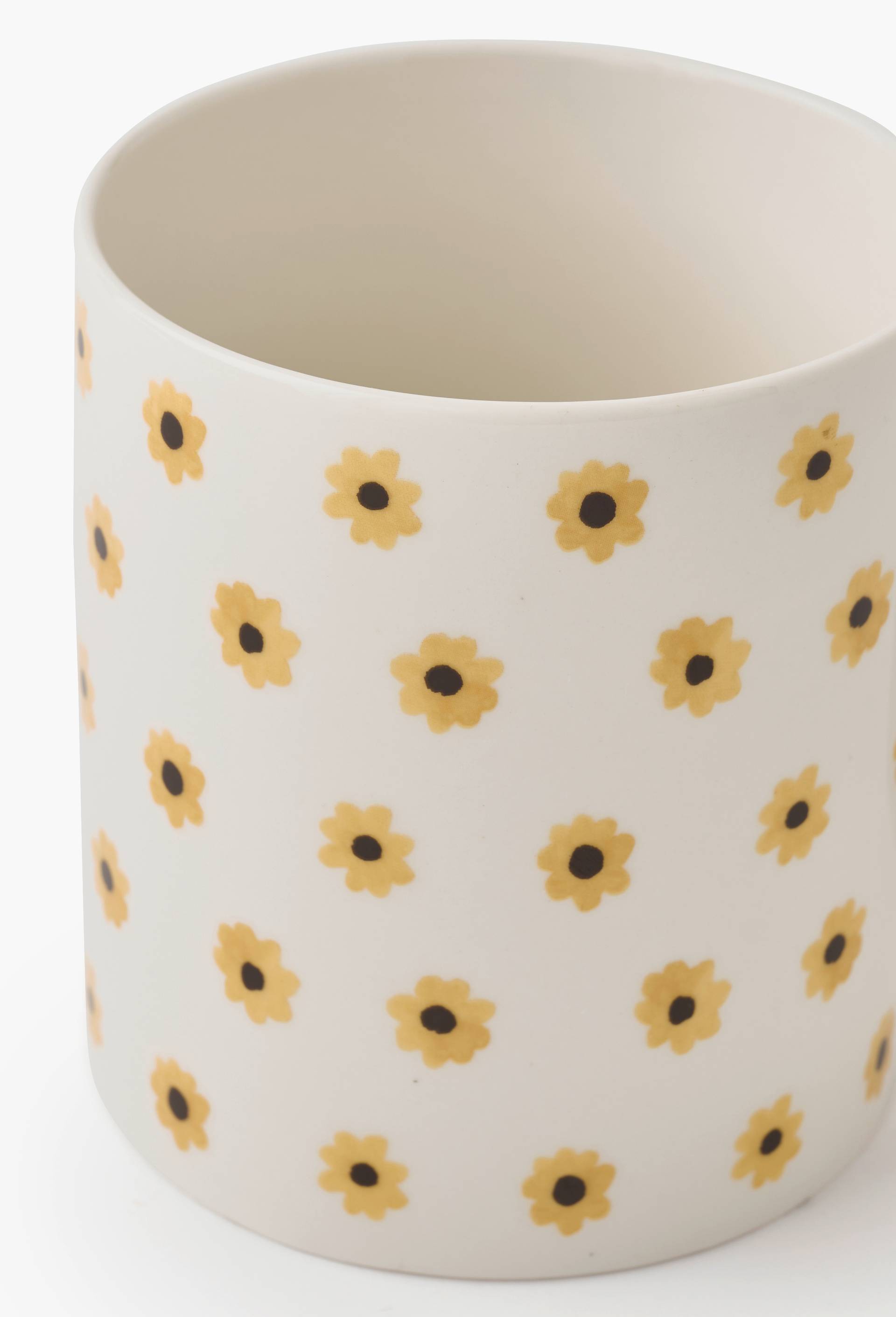 Mug, finition imprim&eacute;e tournesol, 60cl, Jaune, large image number 1