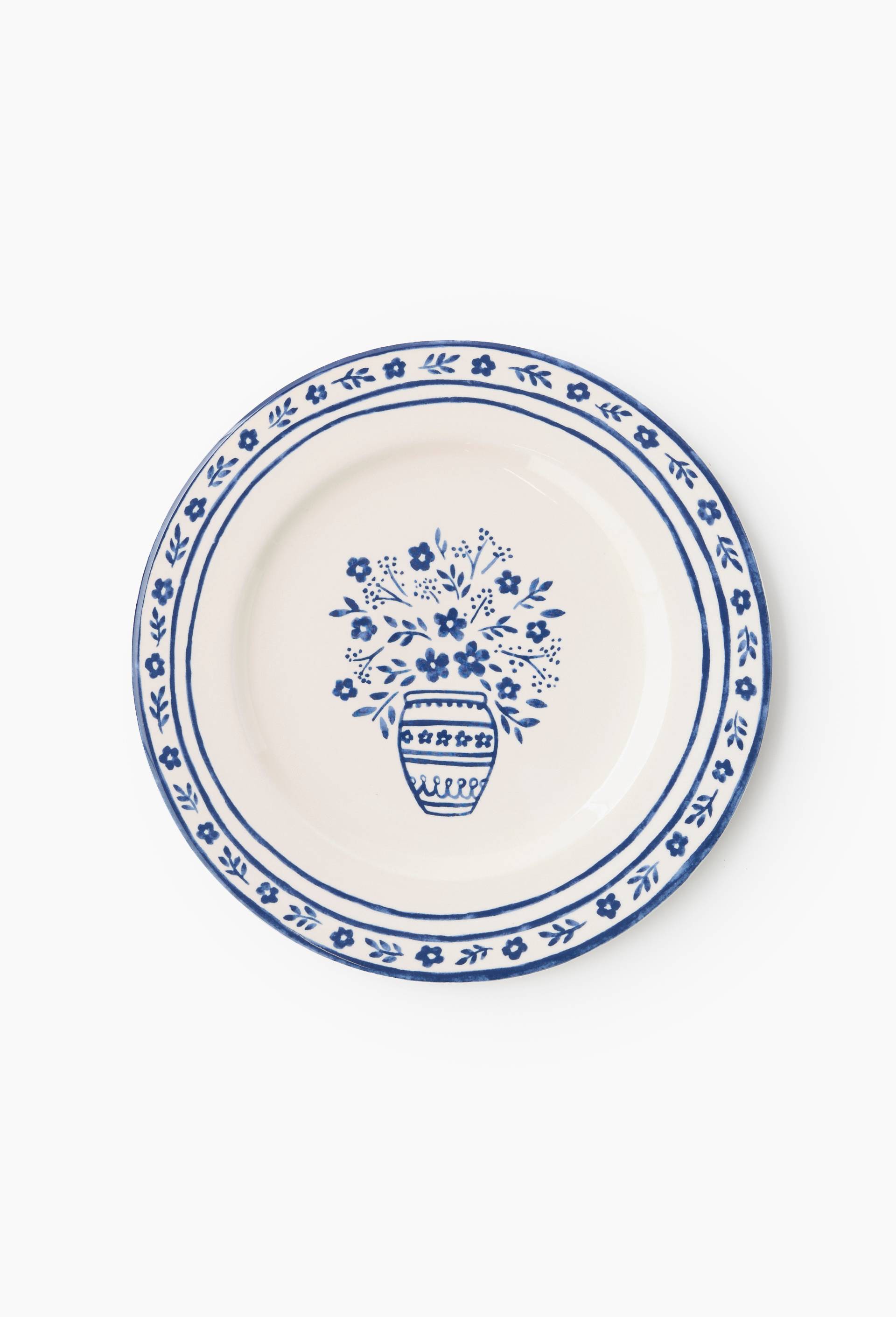 Assiette plate, finition imprim&eacute;e, 27cm, Bleu, large image number 0.0