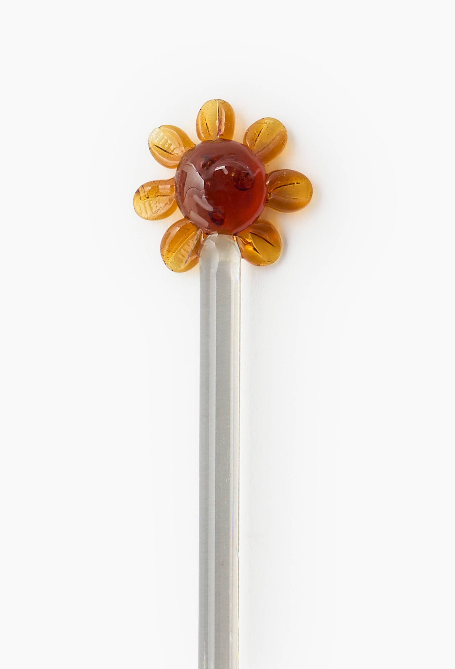 M&eacute;langeur &agrave; cocktail, motif tournesol, Transparent, large image number 1