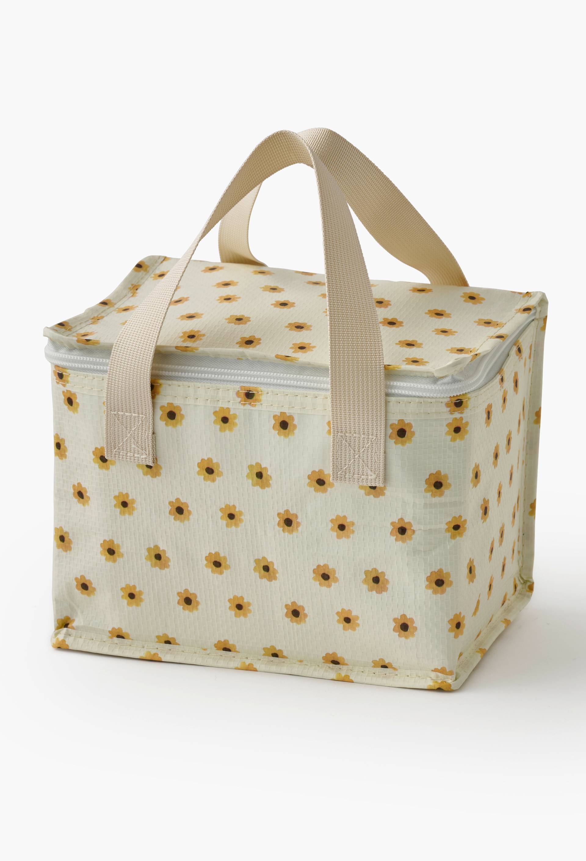 Sac isotherme, finition imprim&eacute;e tournesol, 22x14cm, Jaune, large image number 0.0