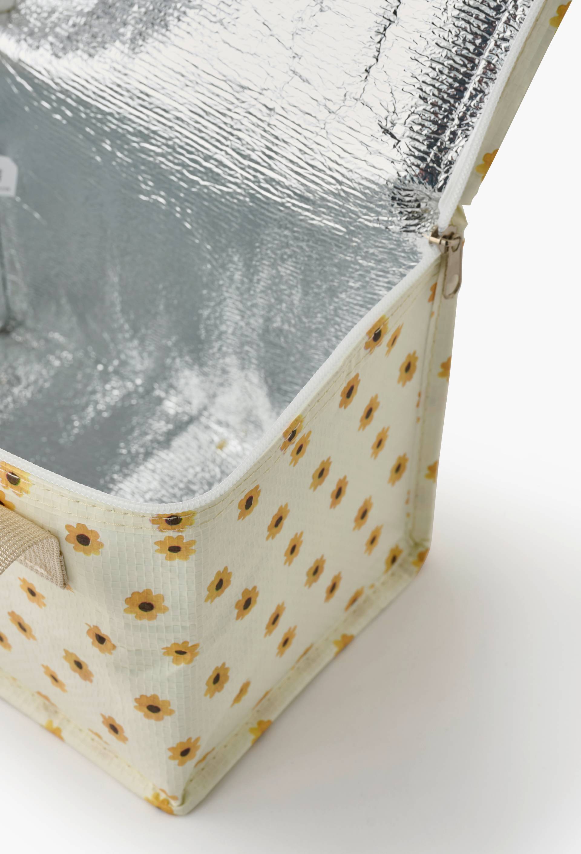 Sac isotherme, finition imprim&eacute;e tournesol, 22x14cm, Jaune, large image number 3